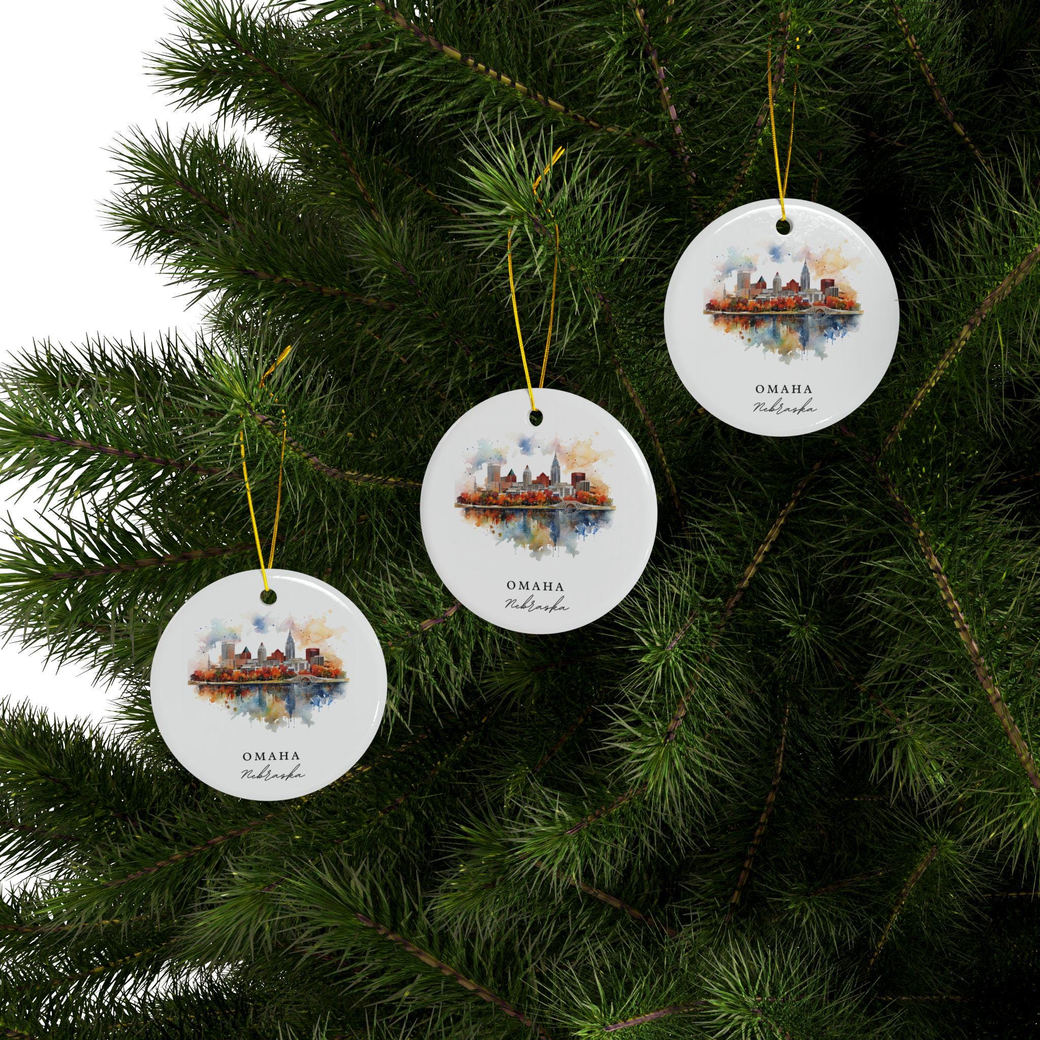 Omaha Nebraska Ornament: Unique Omaha NE Souvenir, Omaha Decor, and Omaha Nebraska Christmas Gift - Image 3