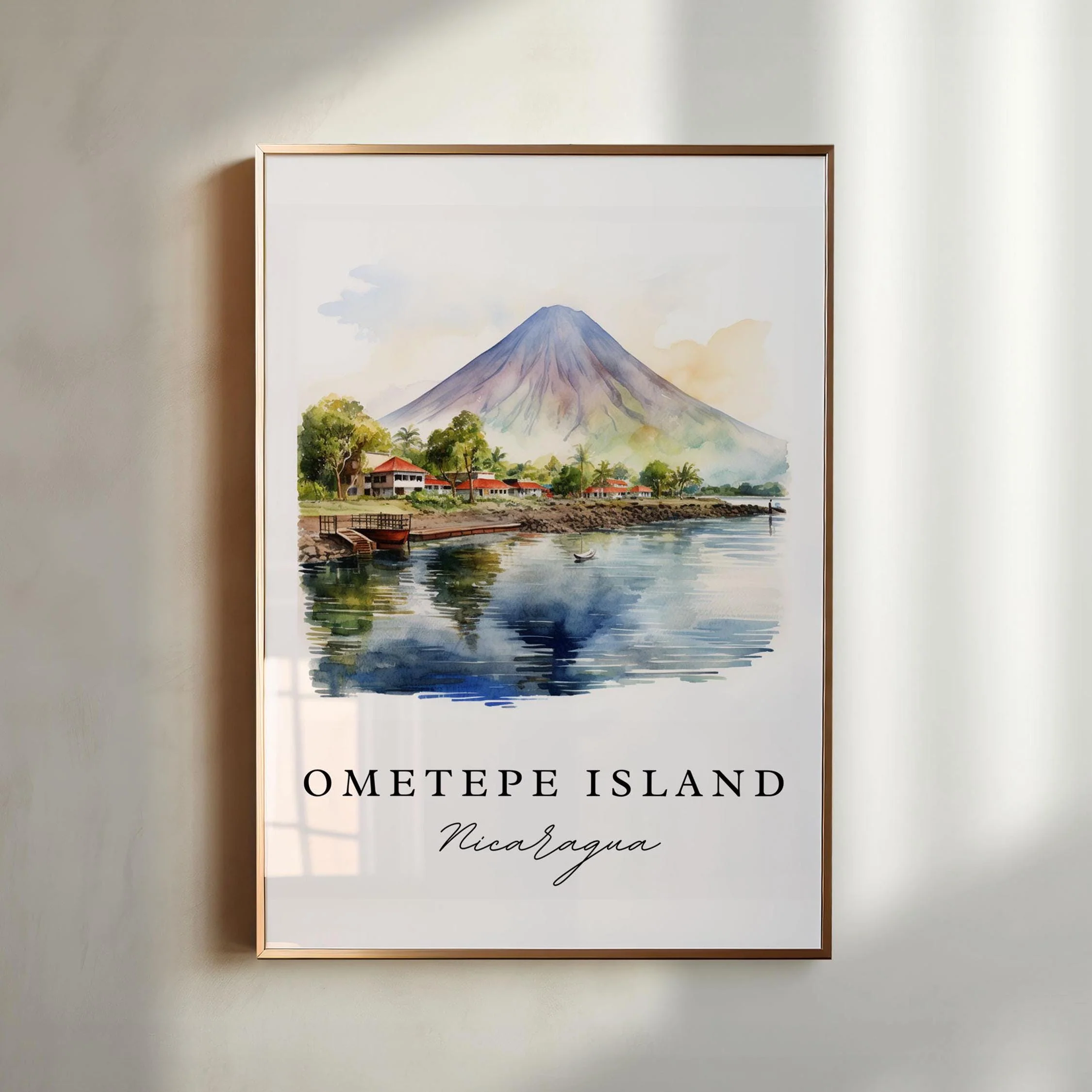 Ometepe Island, Nicaragua – Watercolor Art Print - Image 3