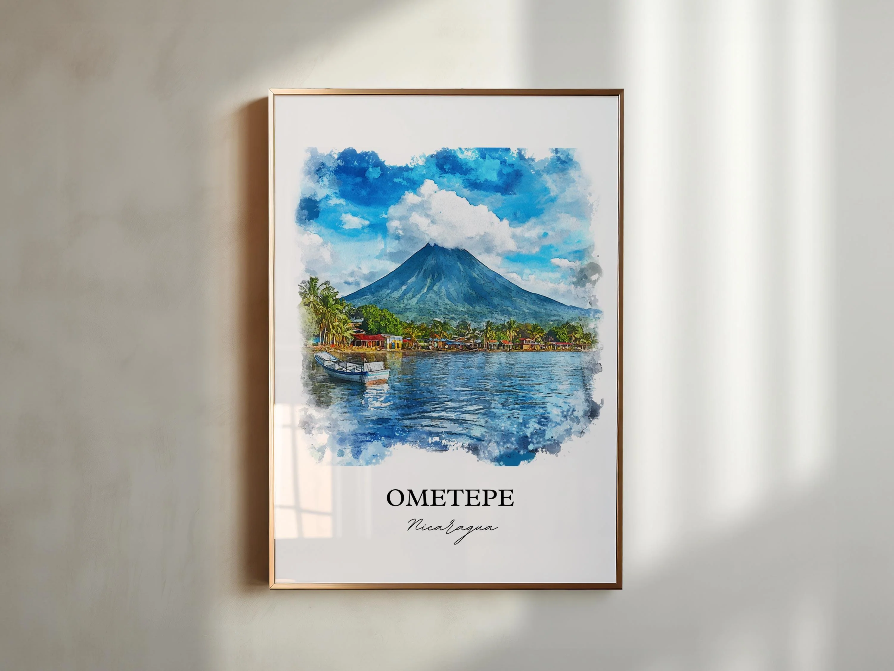 Ometepe, Nicaragua – Watercolor Art Print - Image 3
