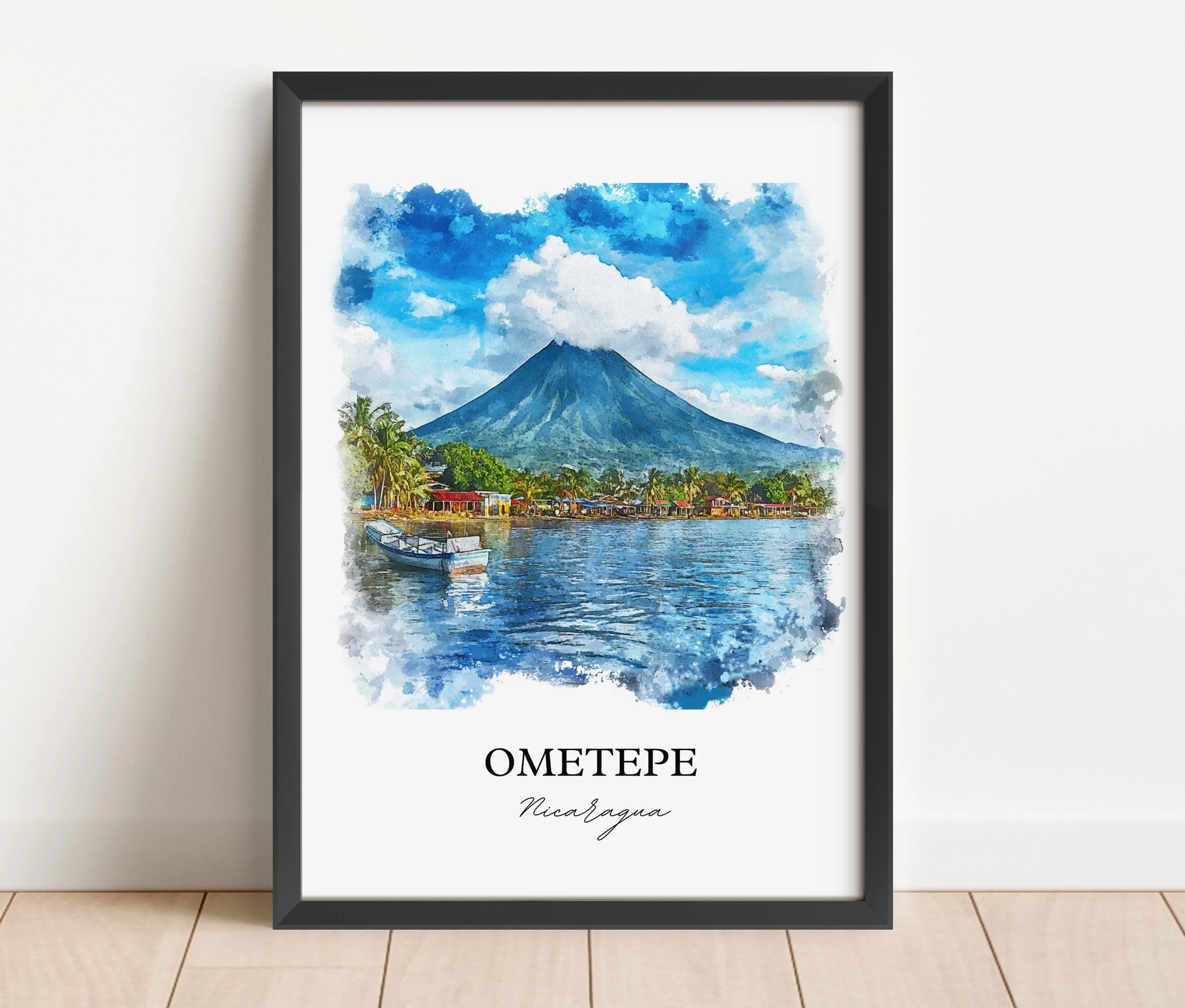 Ometepe, Nicaragua – Watercolor Art Print - Image 4