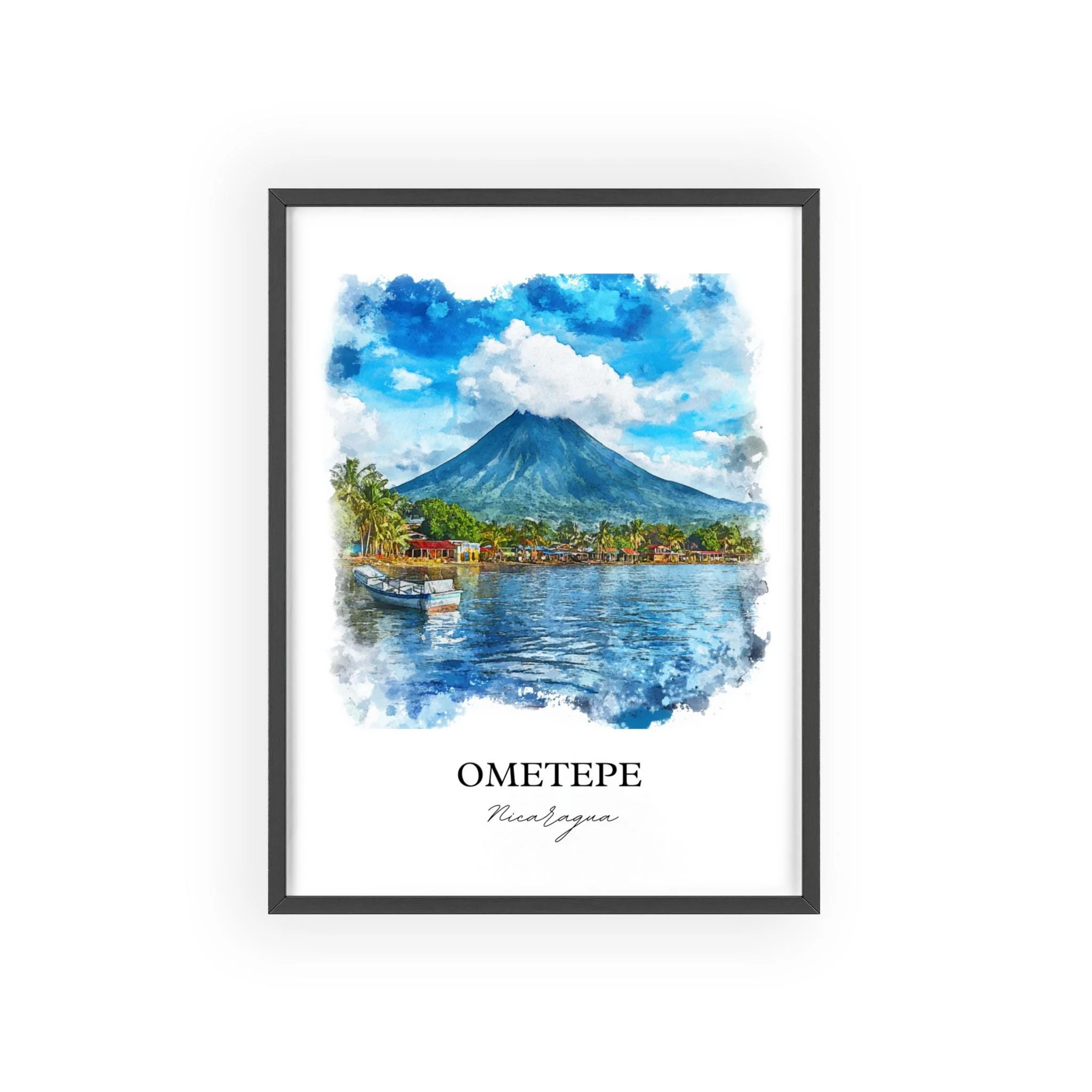Ometepe, Nicaragua – Watercolor Art Print - Image 7