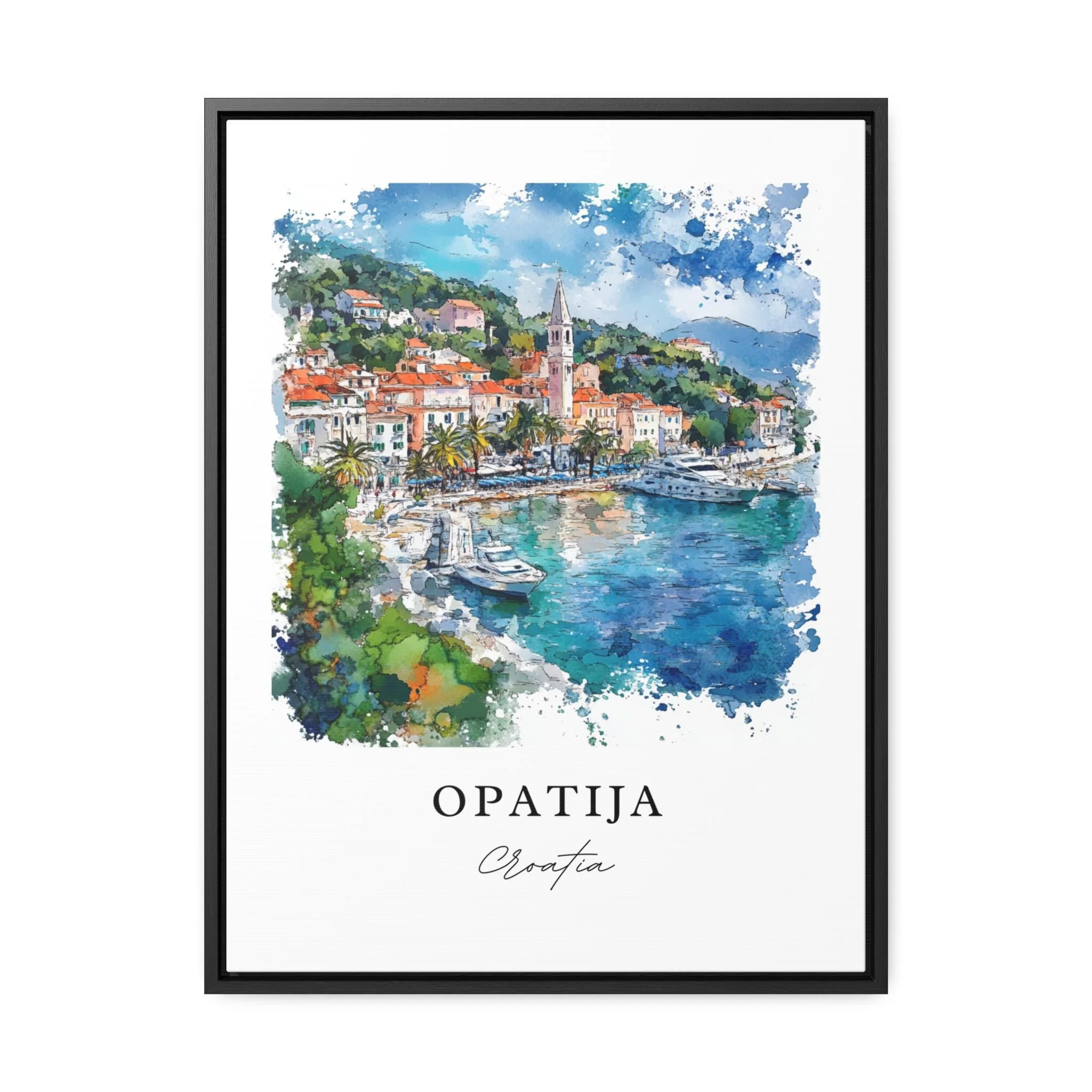 Opatija, Croatia – Watercolor Art Print - Image 5