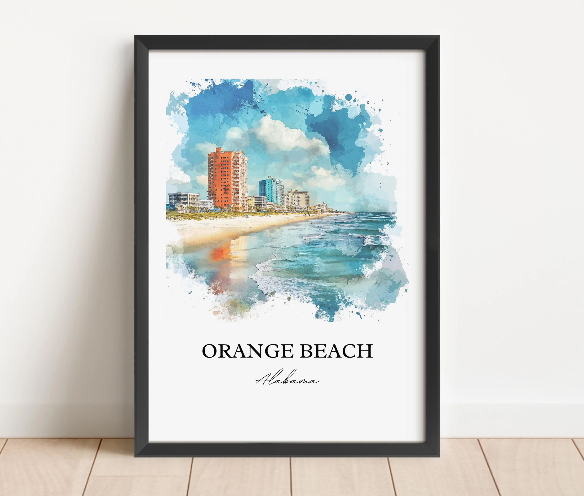 Orange Beach, Alabama – Watercolor Art Print - Image 4