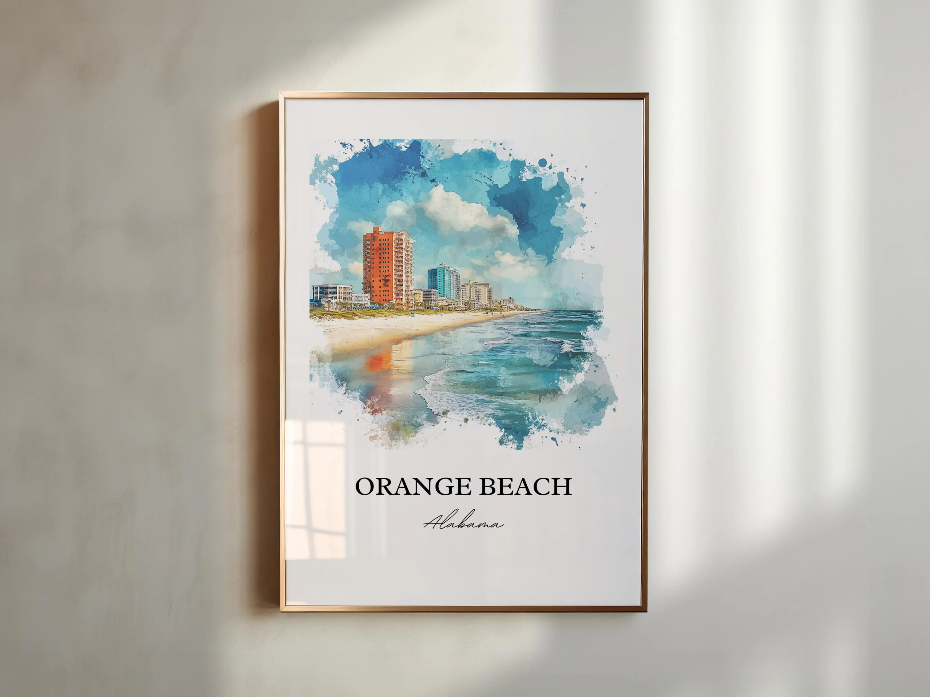 Orange Beach, Alabama – Watercolor Art Print - Image 5