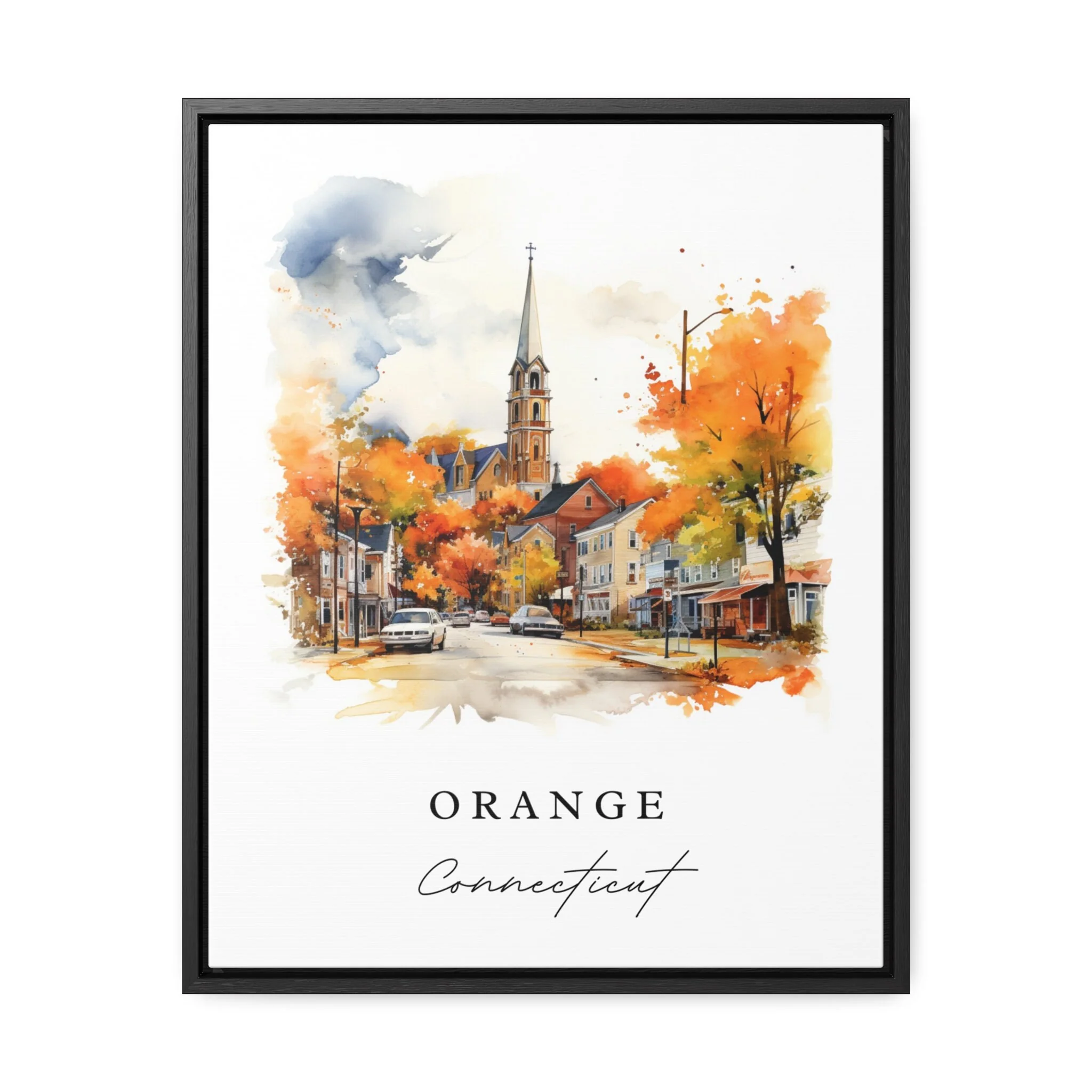 Orange, California – Watercolor Art Print - Image 2
