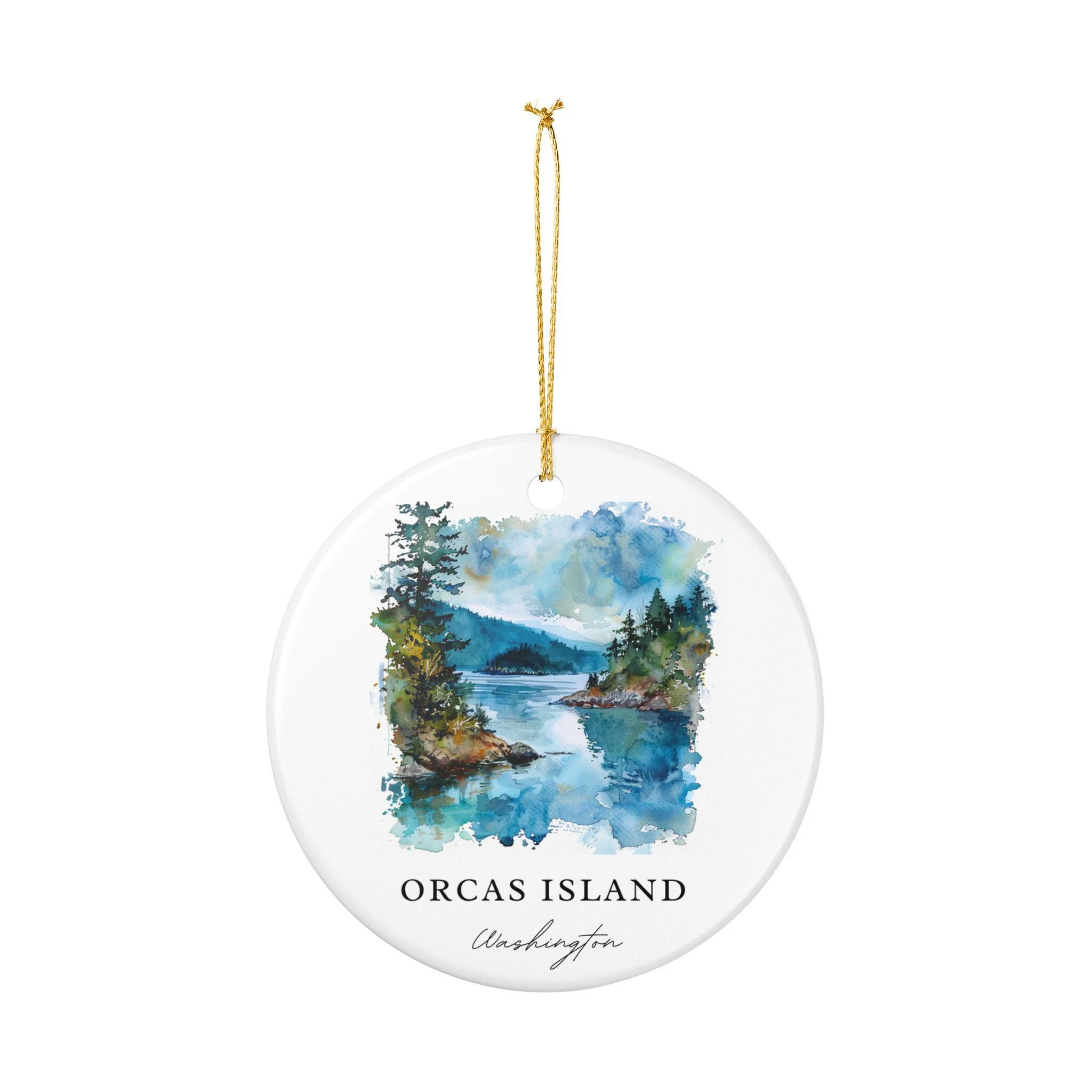 Orcas Island Ornament: Unique Orcas Island Souvenir, Orcas Island Xmas Decor, and Authentic Washington Gift - Image 2