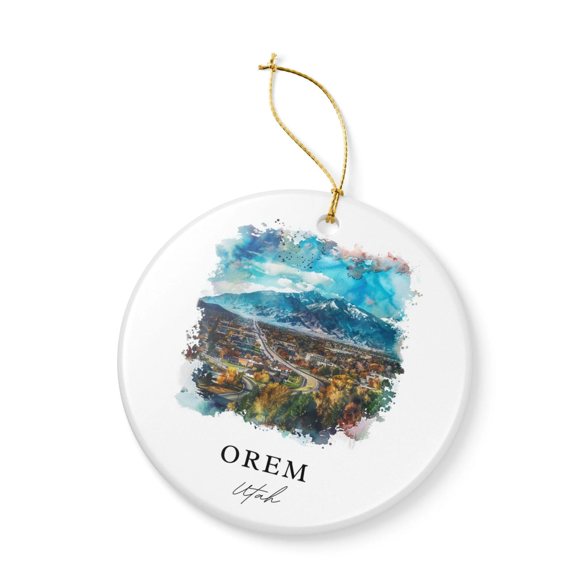 Orem Utah Ornament: Unique Orem Souvenir, Orem Utah Xmas Decor, and Authentic Utah Gift - Image 3