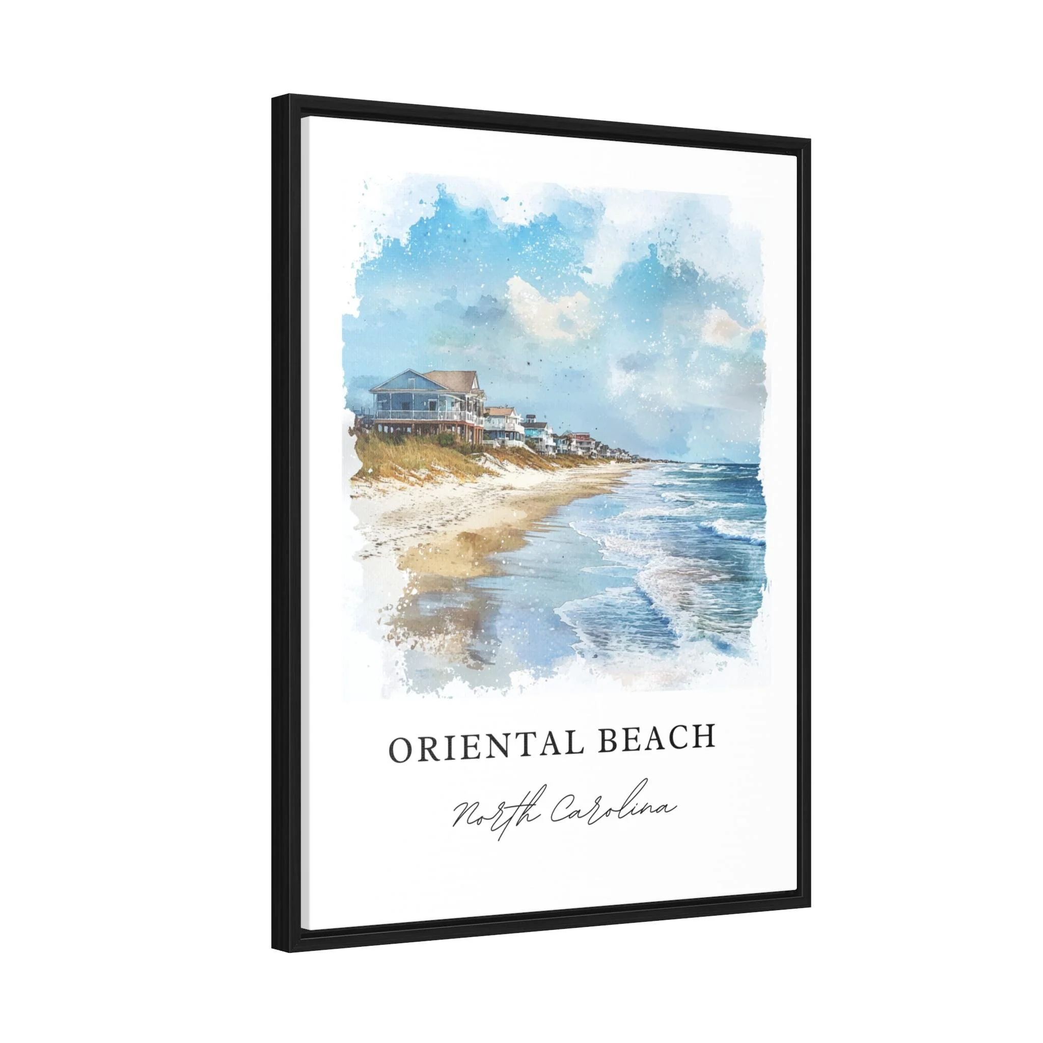 Oriental Beach, NC, USA – Watercolor Art Print - Image 7