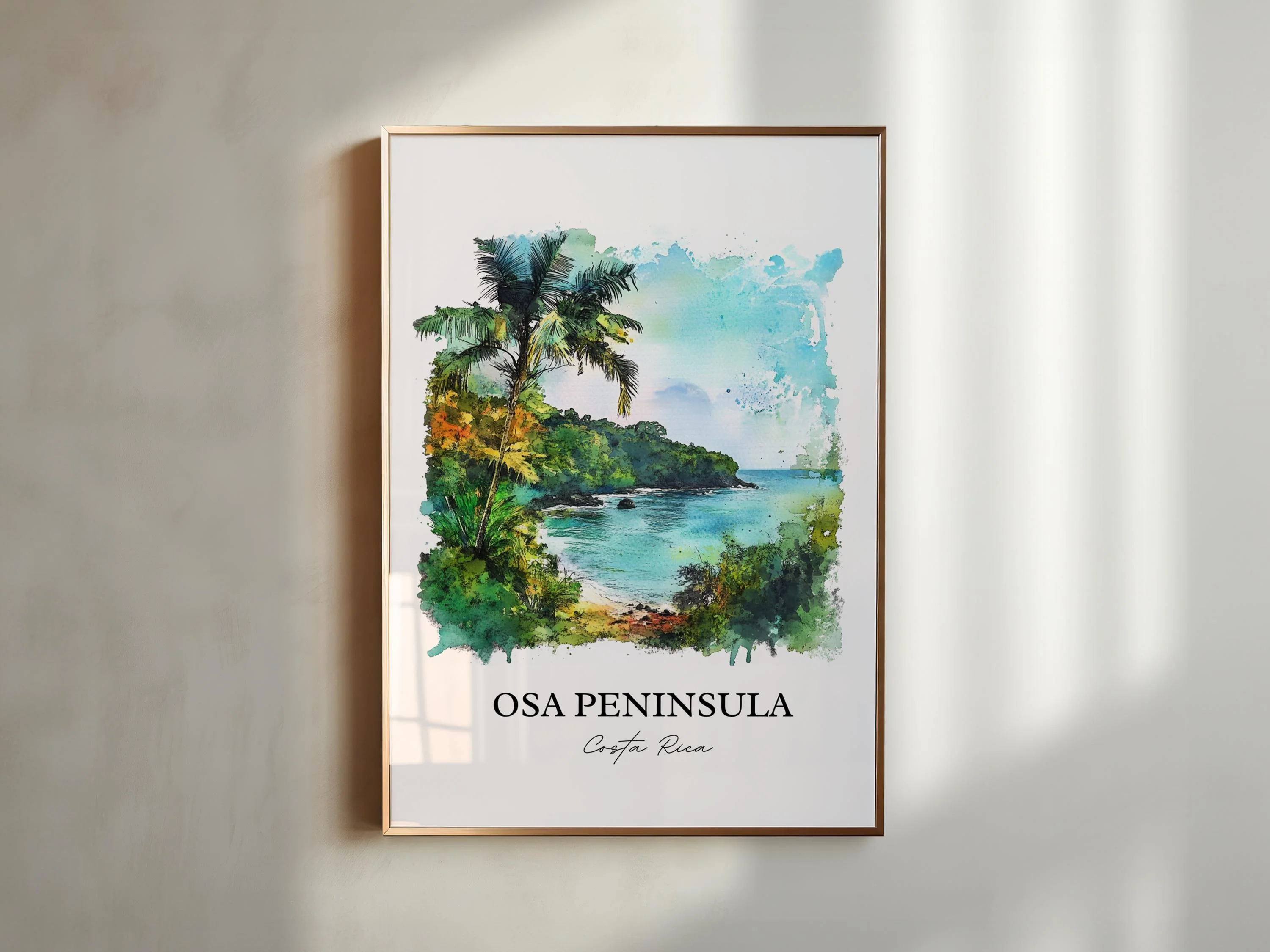 Osa Peninsula, Costa Rica – Watercolor Art Print - Image 5