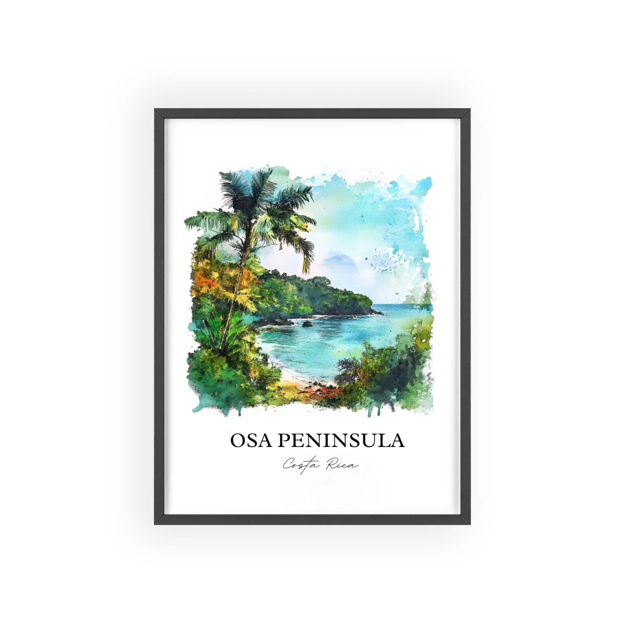 Osa Peninsula, Costa Rica – Watercolor Art Print - Image 7