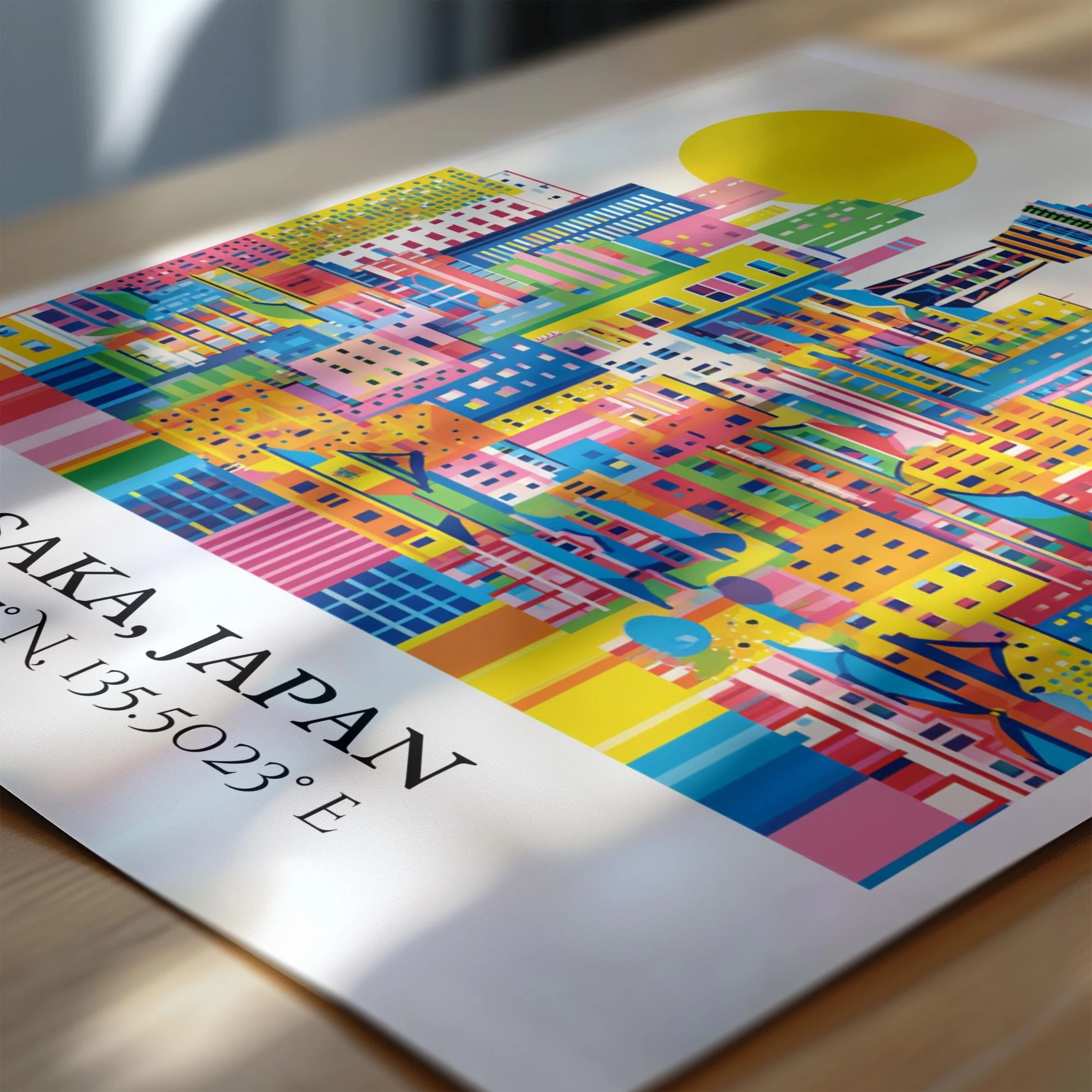 Osaka, Japan – Watercolor Art Print - Image 2