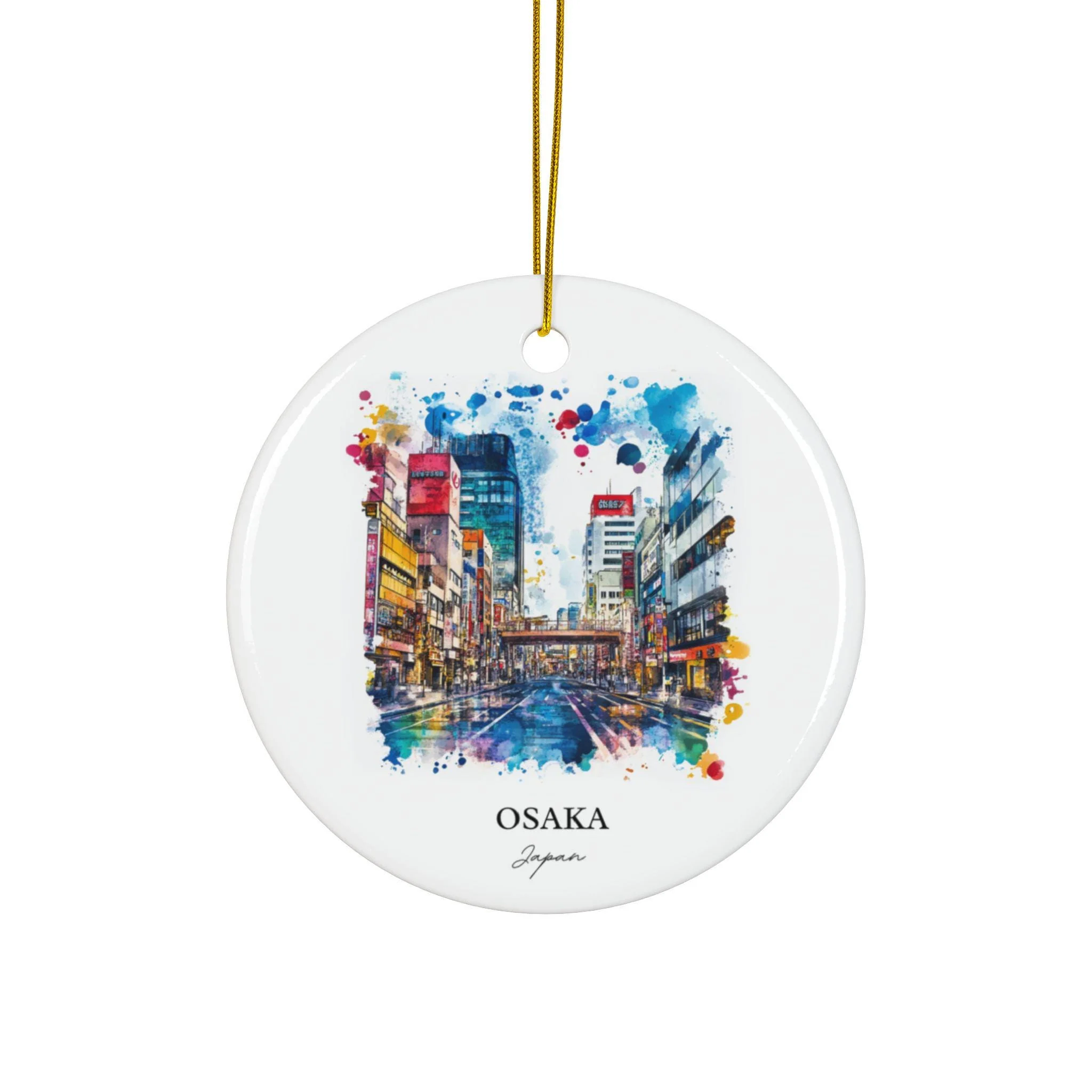 Osaka Japan Ornament: Unique Osaka Souvenir, Osaka Xmas Decor, and Authentic Osaka Japan Gift