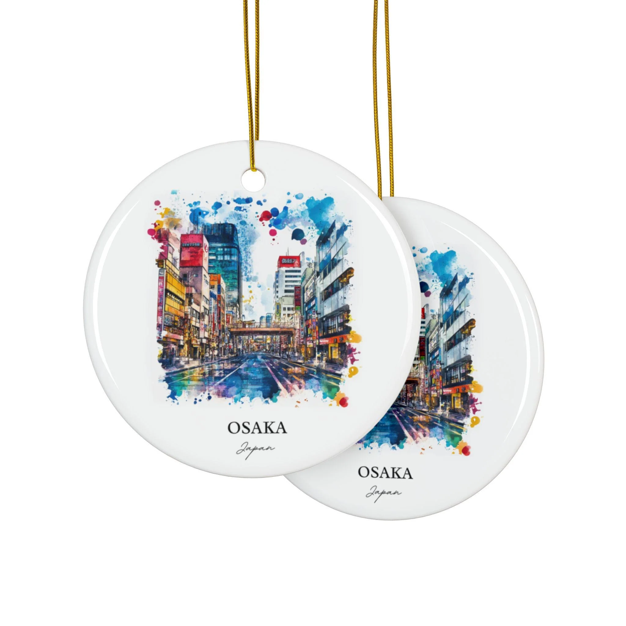 Osaka Japan Ornament: Unique Osaka Souvenir, Osaka Xmas Decor, and Authentic Osaka Japan Gift - Image 2