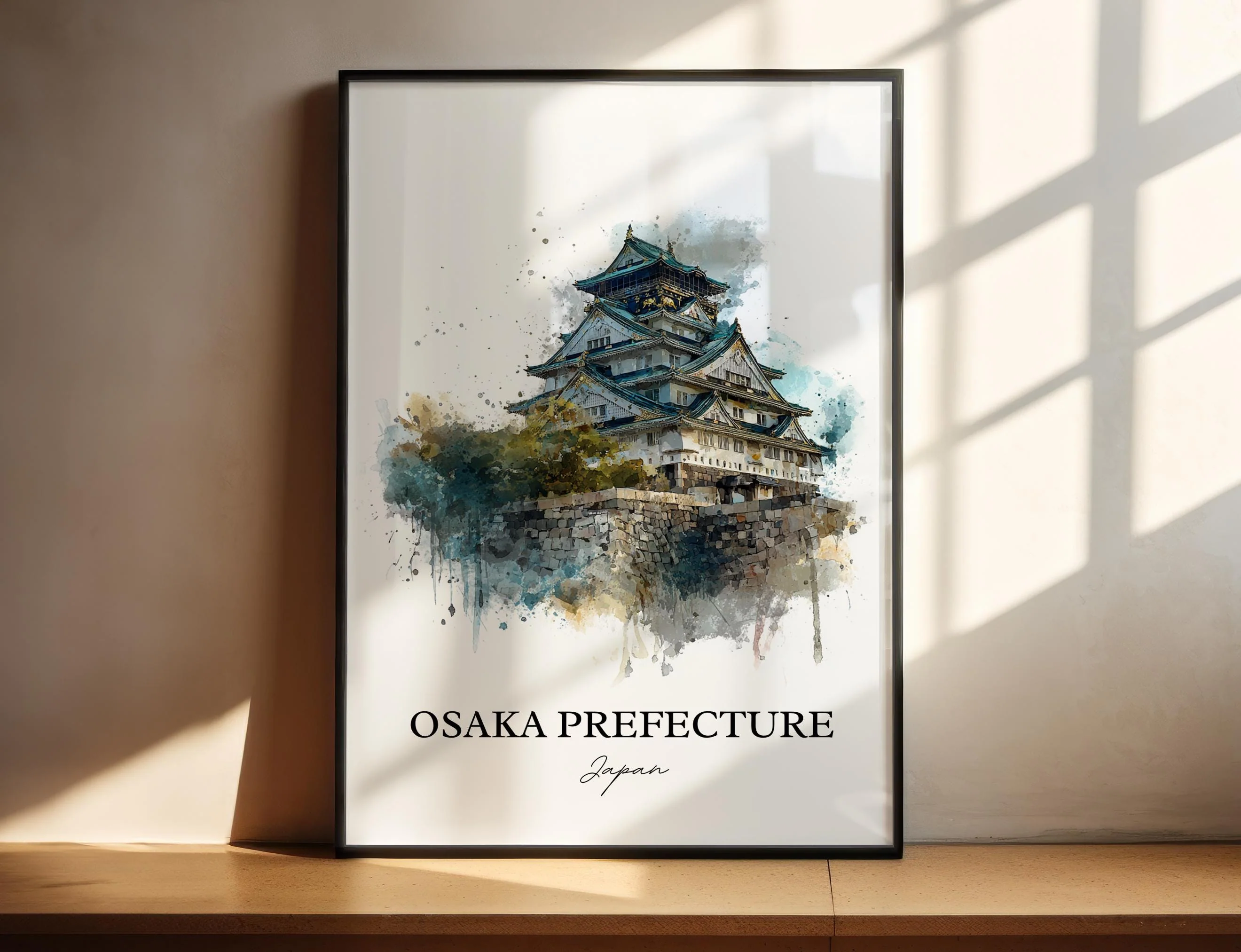 Osaka, Japan – Watercolor Art Print