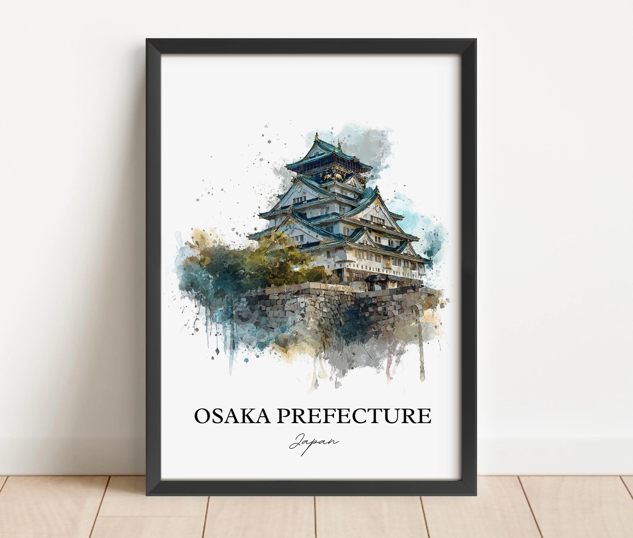 Osaka, Japan – Watercolor Art Print - Image 5