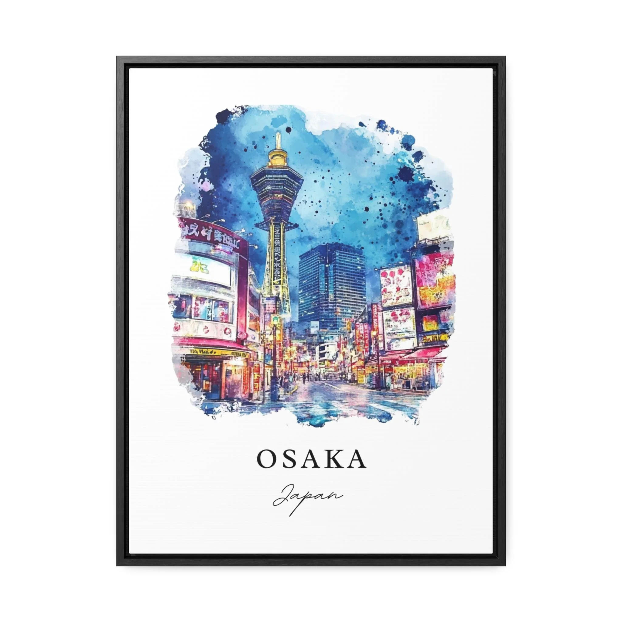 Osaka, Japan – Watercolor Art Print - Image 5