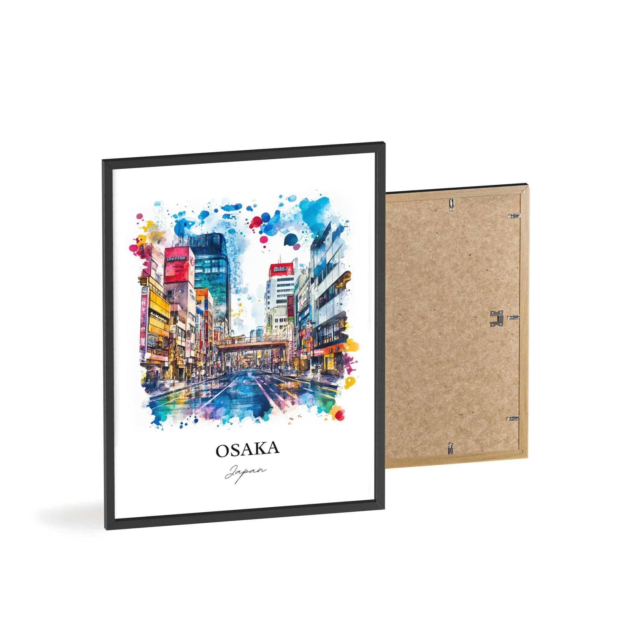 Osaka, Japan – Watercolor Art Print - Image 8