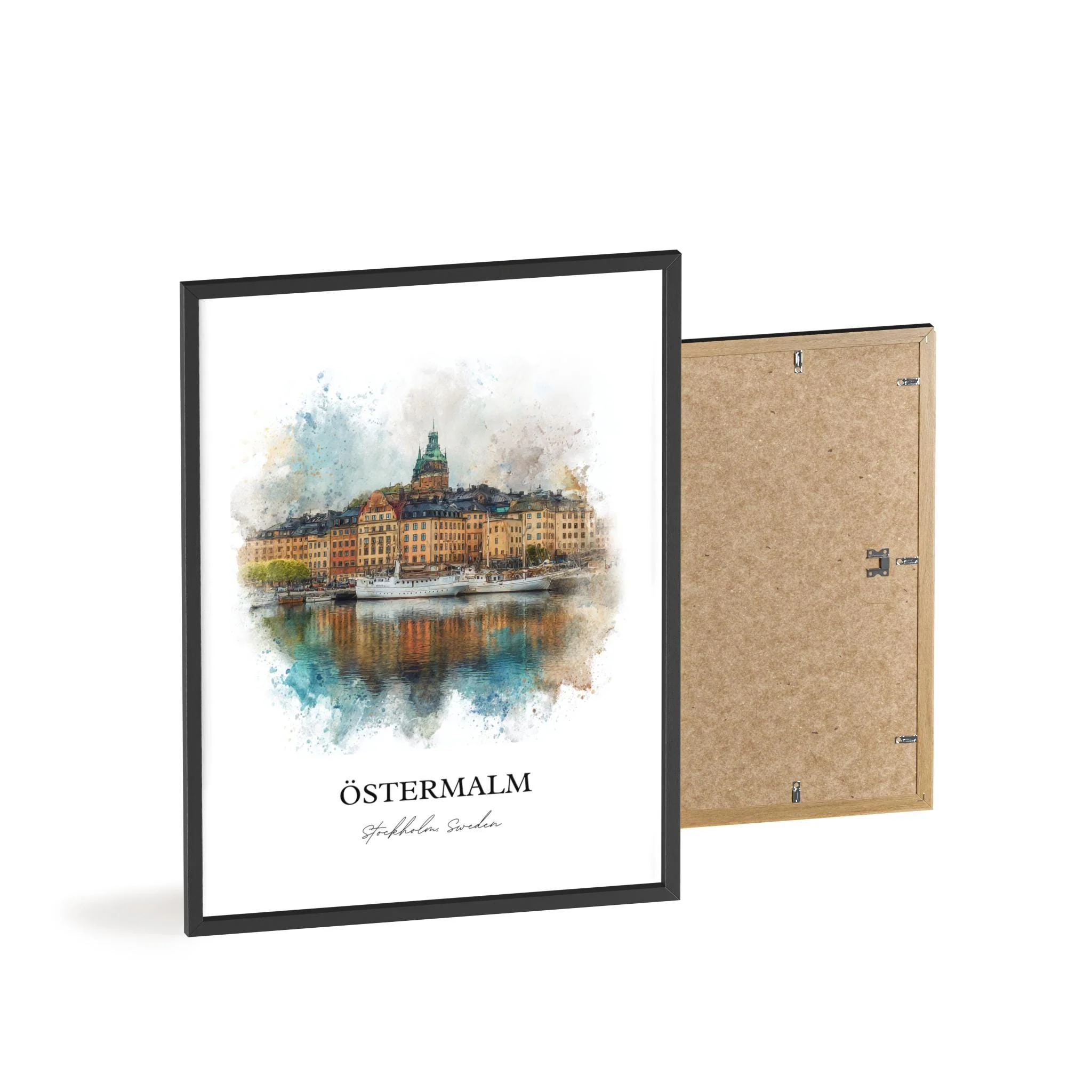 Östermalm, Stockholm – Watercolor Art Print - Image 11