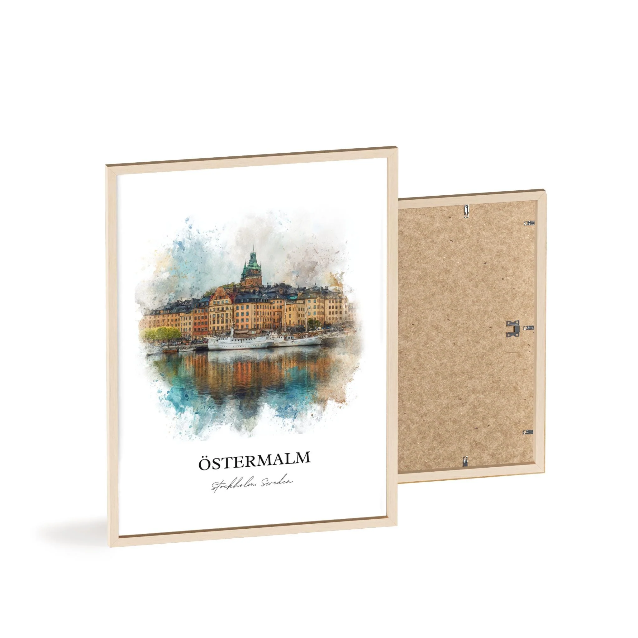 Östermalm, Stockholm – Watercolor Art Print - Image 13