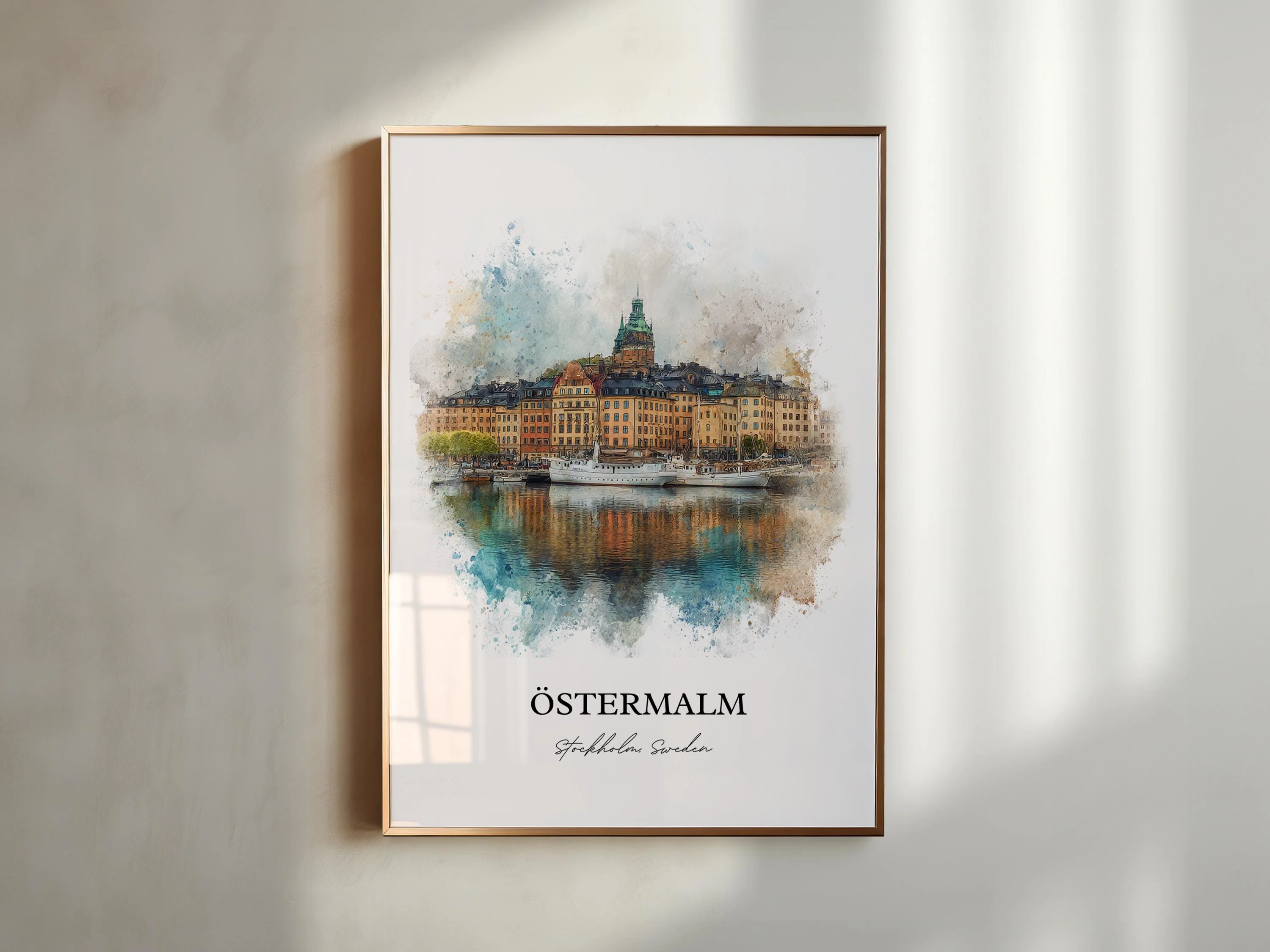 Östermalm, Stockholm – Watercolor Art Print - Image 6