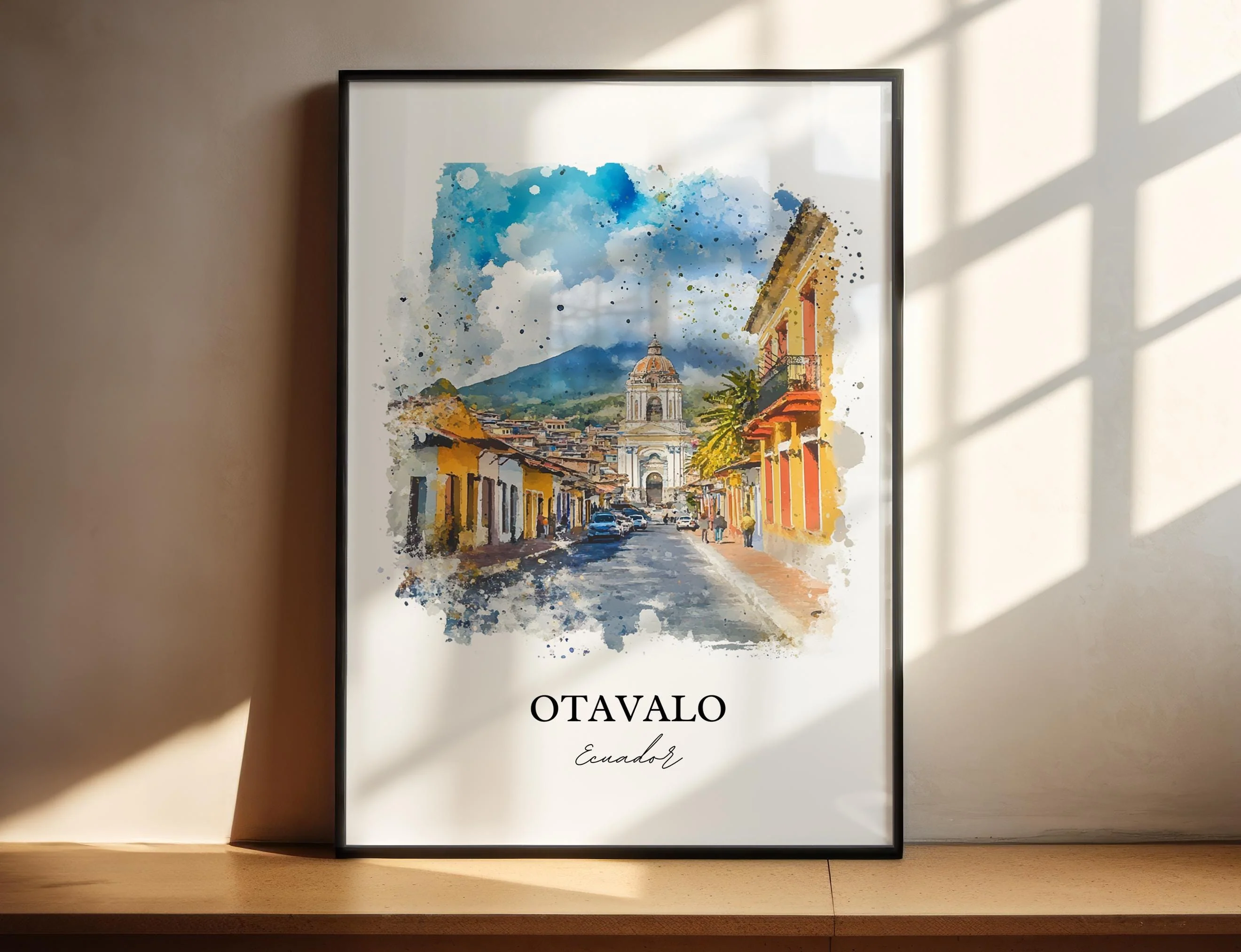 Otavalo, Ecuador – Watercolor Art Print