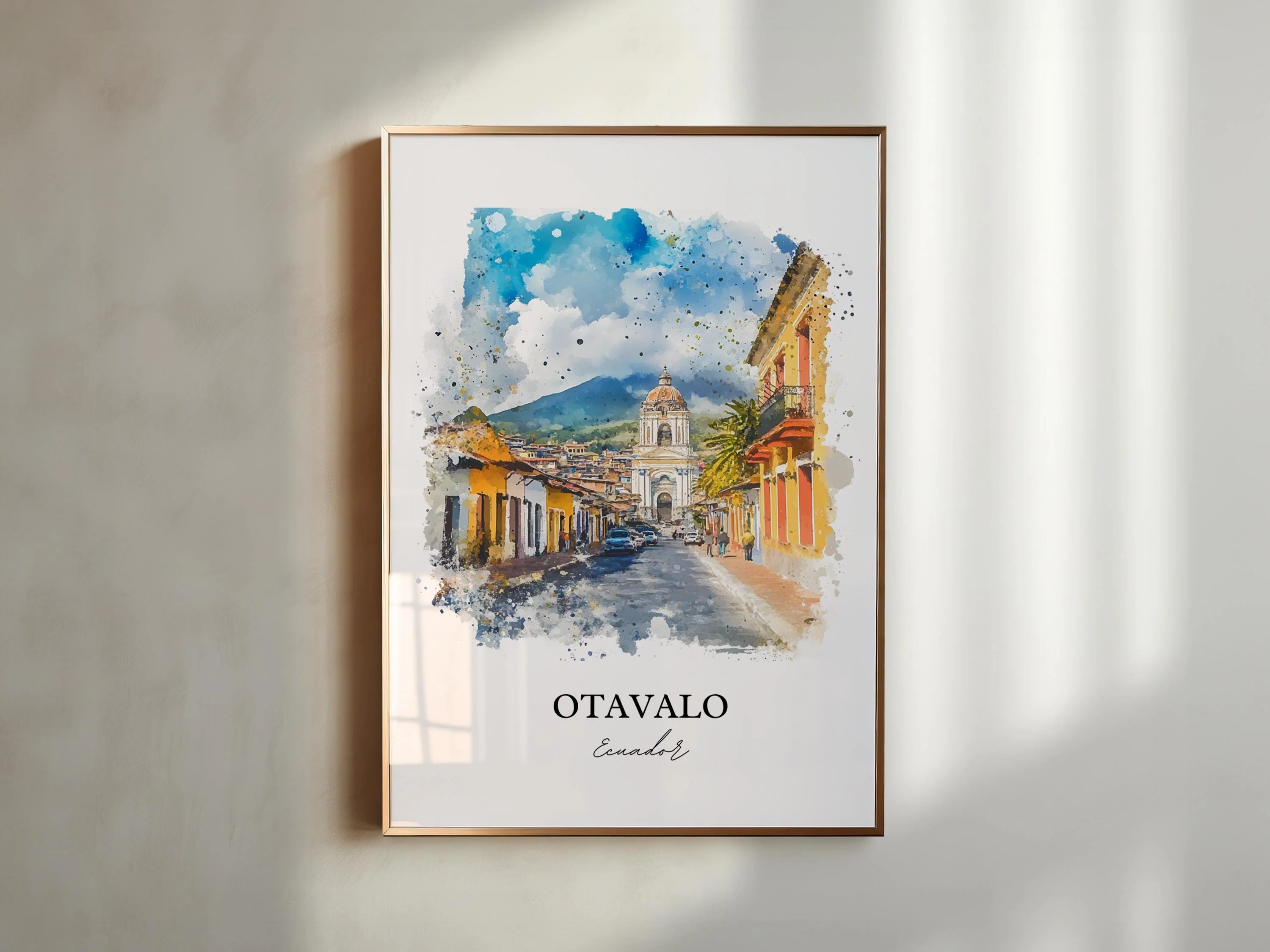 Otavalo, Ecuador – Watercolor Art Print - Image 5