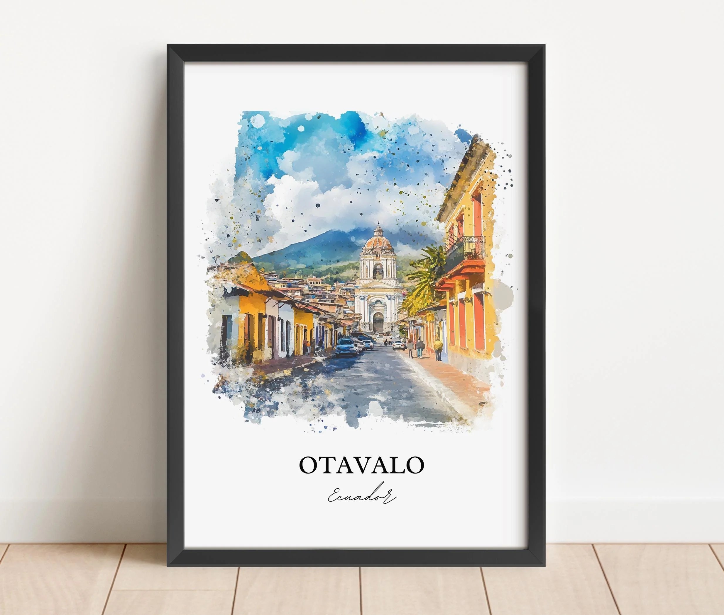 Otavalo, Ecuador – Watercolor Art Print - Image 6