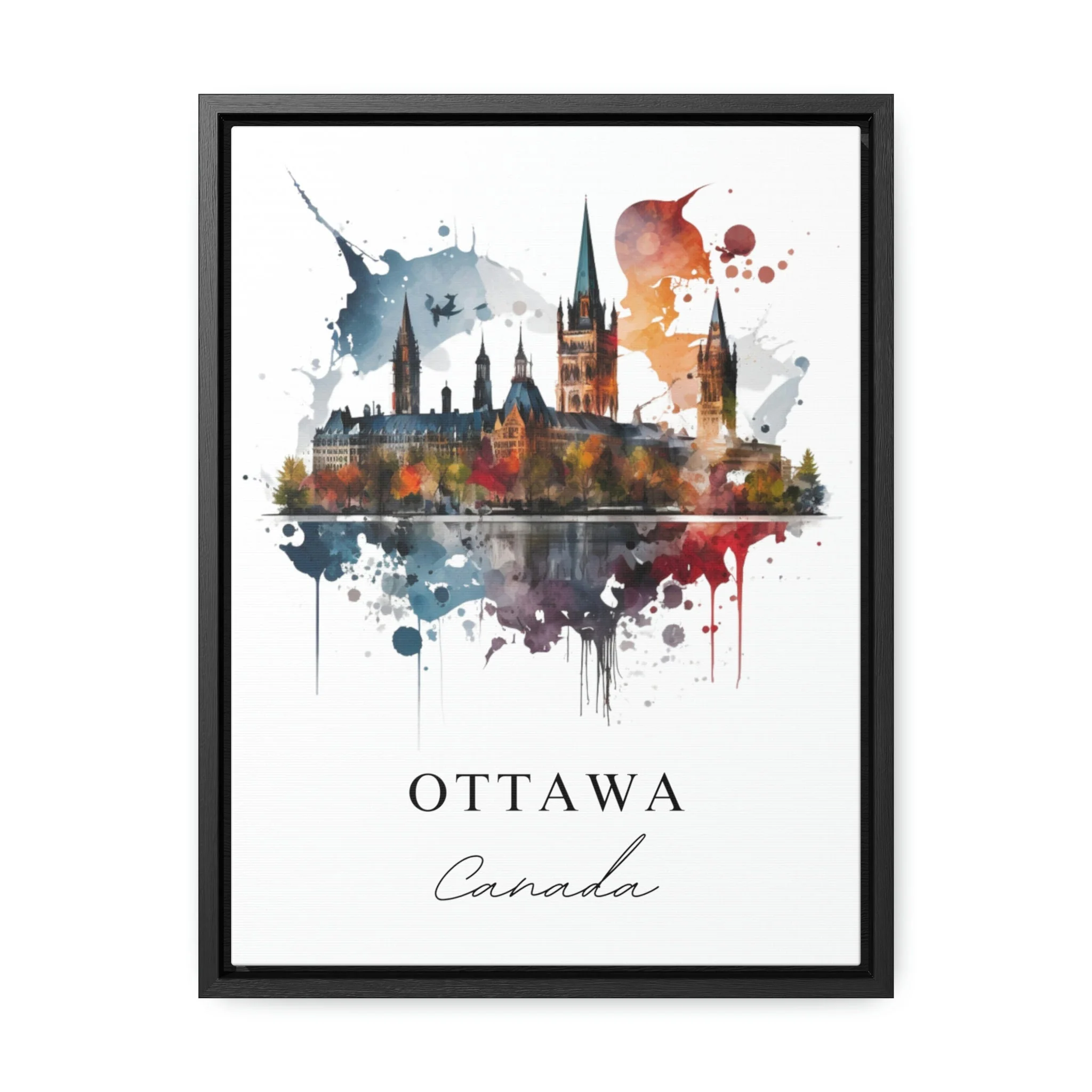 Ottawa, Canada – Watercolor Art Print - Image 6