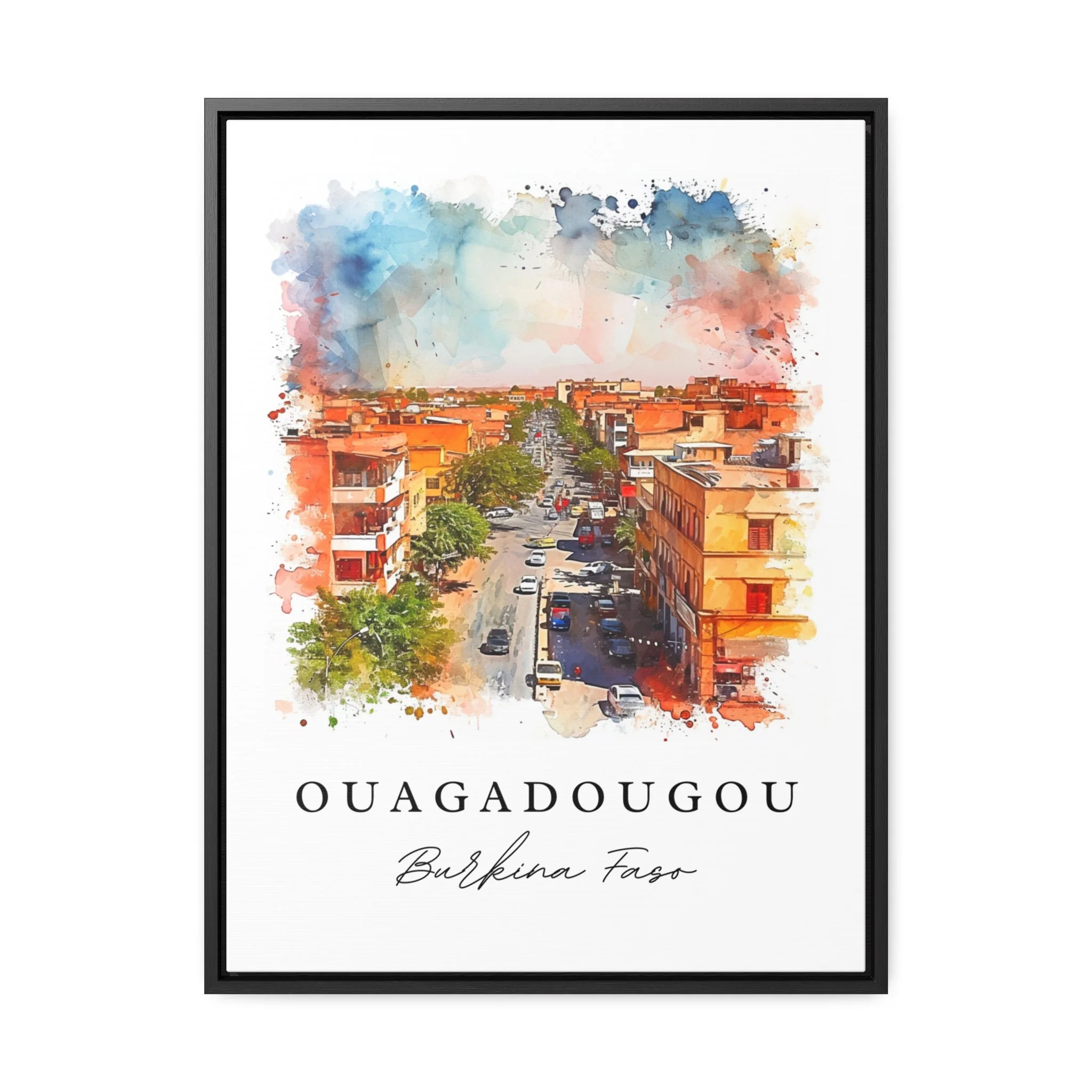 Ouagadougou, Burkina Faso – Watercolor Art Print - Image 6