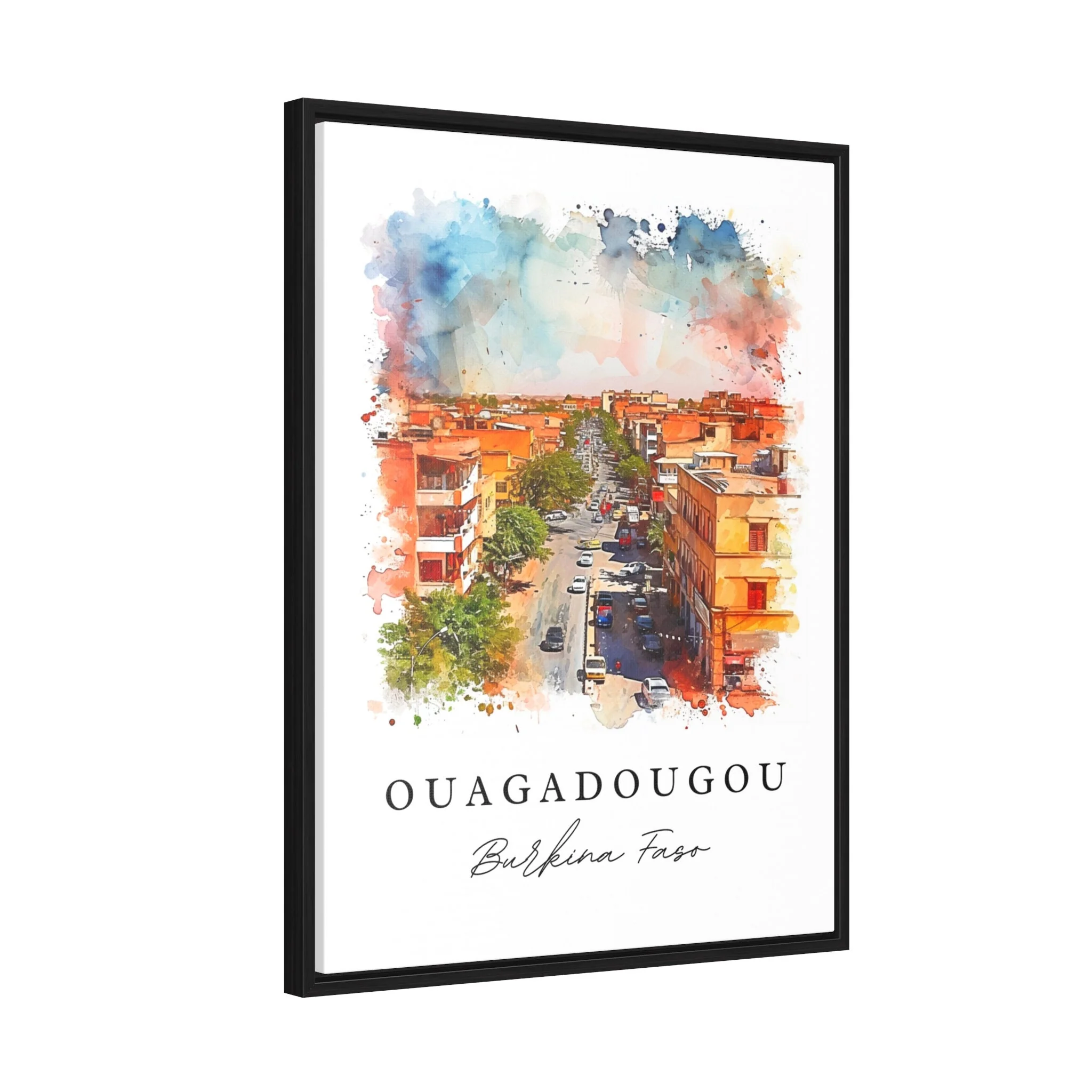 Ouagadougou, Burkina Faso – Watercolor Art Print - Image 7