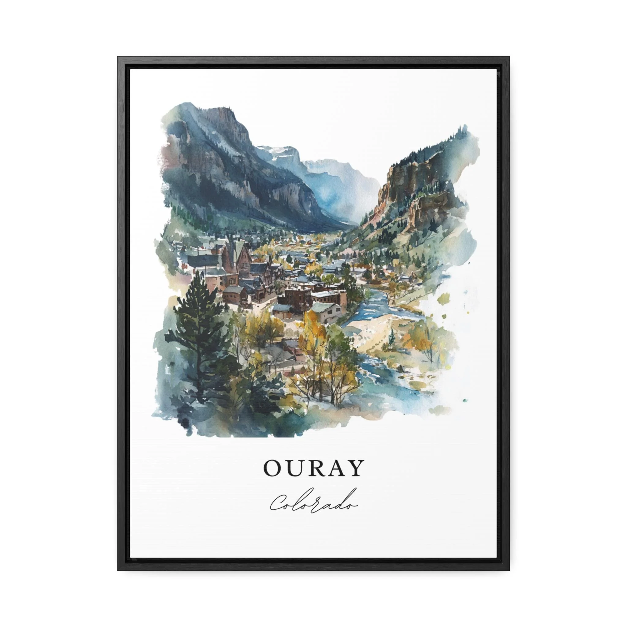 Ouray, Colorado, Colorado – Watercolor Art Print - Image 6