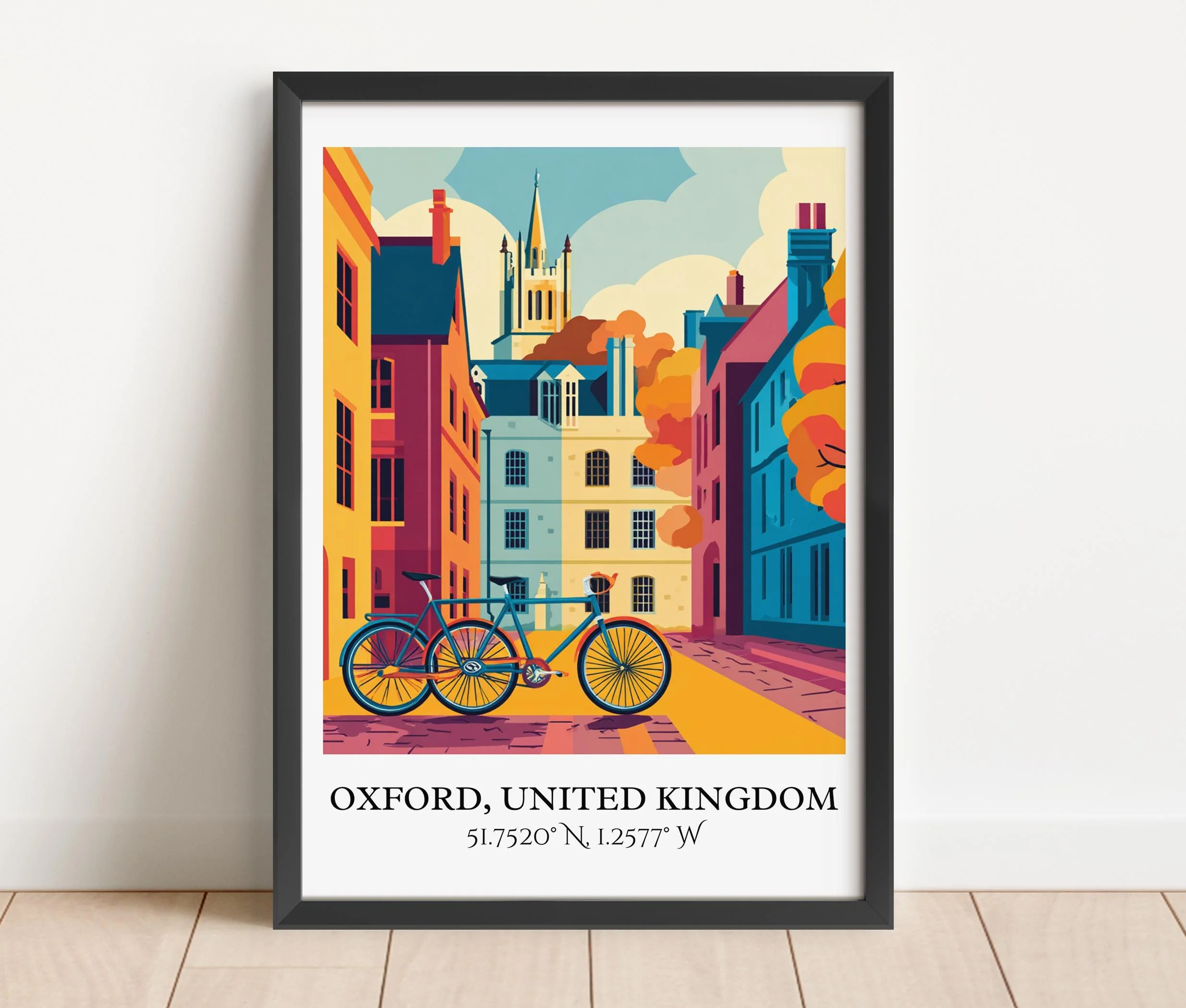 Oxford, UK – Watercolor Art Print