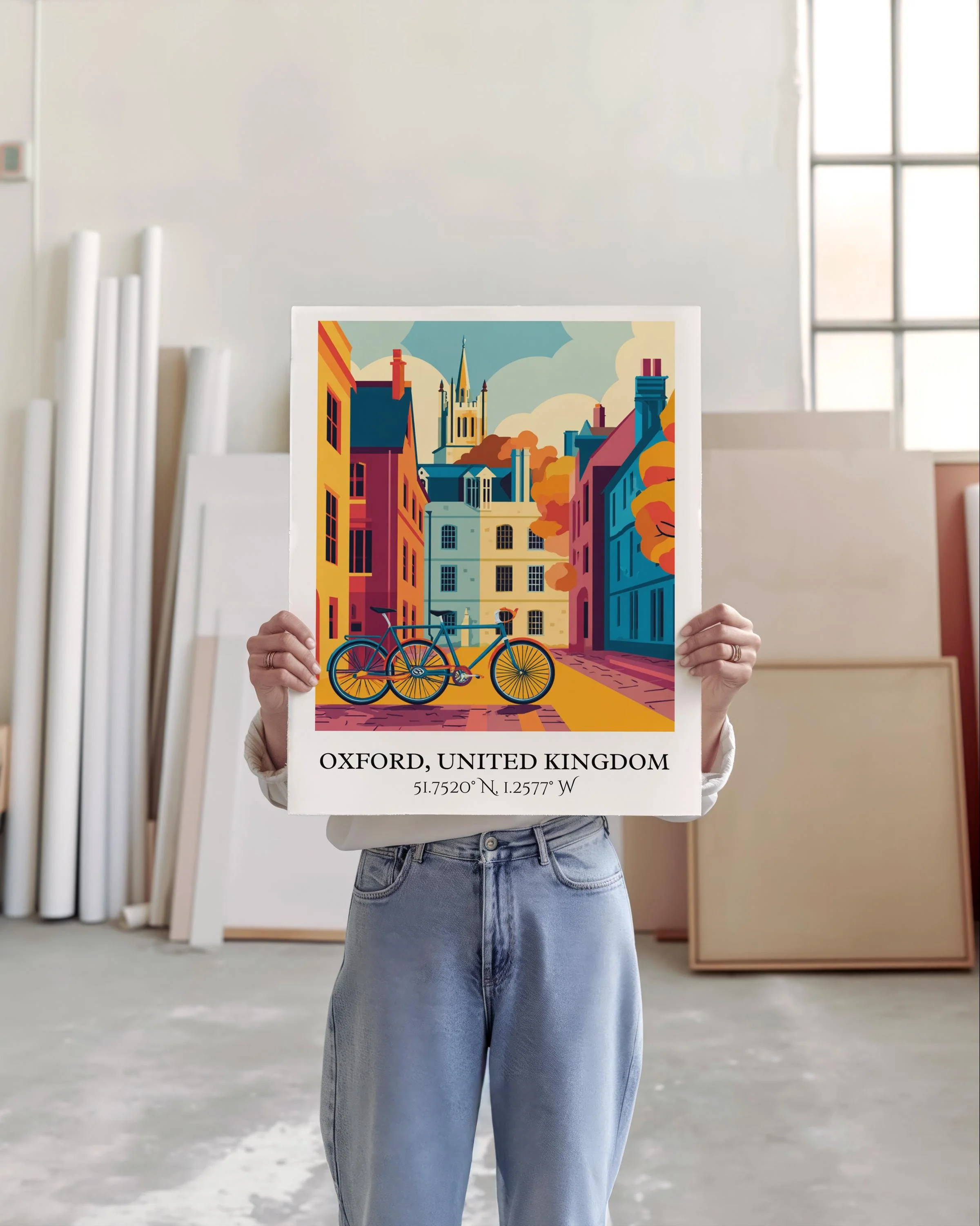 Oxford, UK – Watercolor Art Print - Image 3