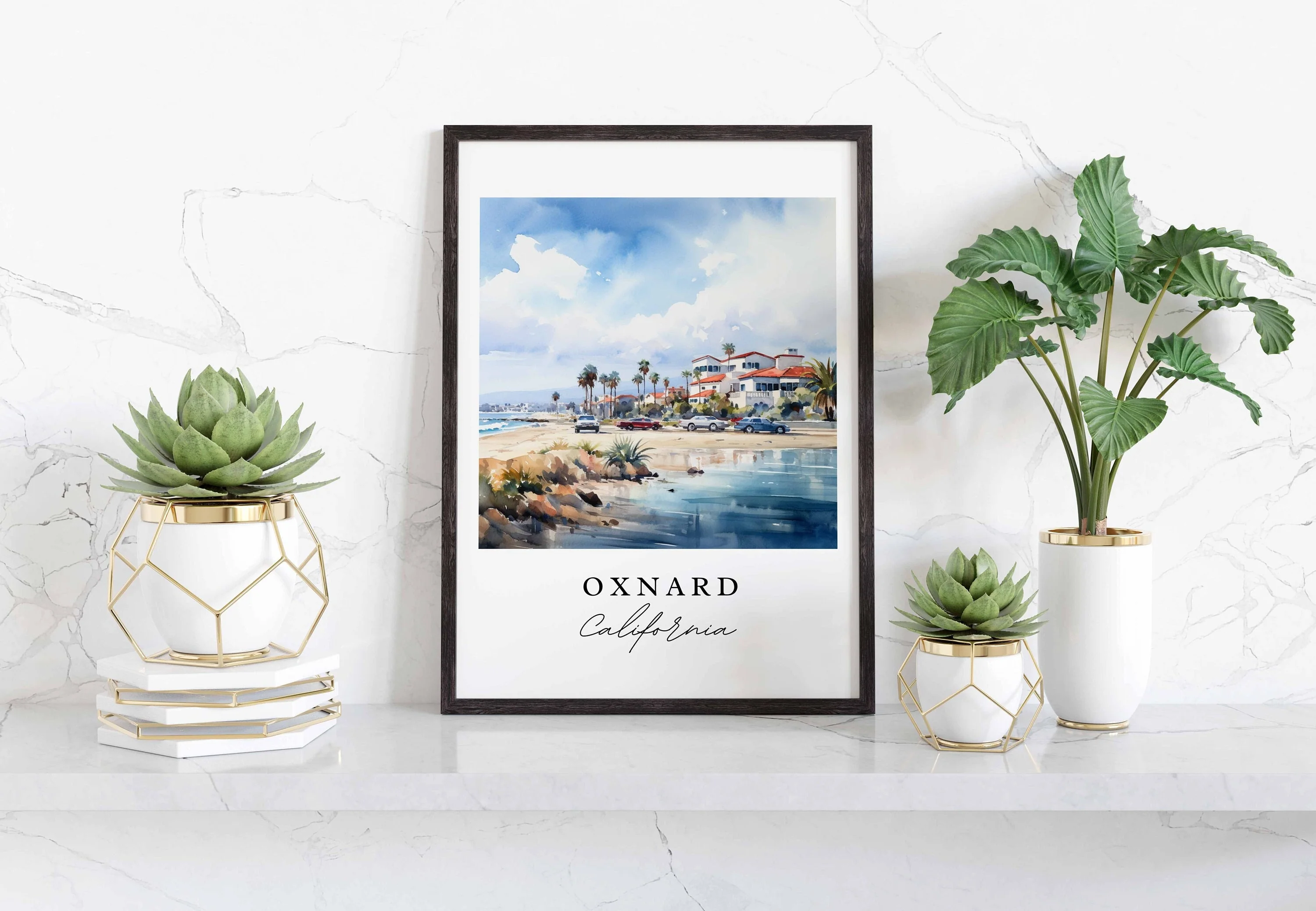 Oxnard, California – Watercolor Art Print