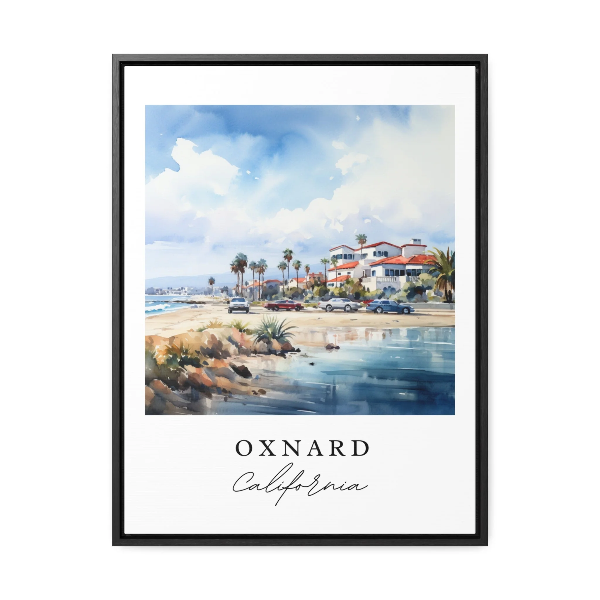 Oxnard, California – Watercolor Art Print - Image 2