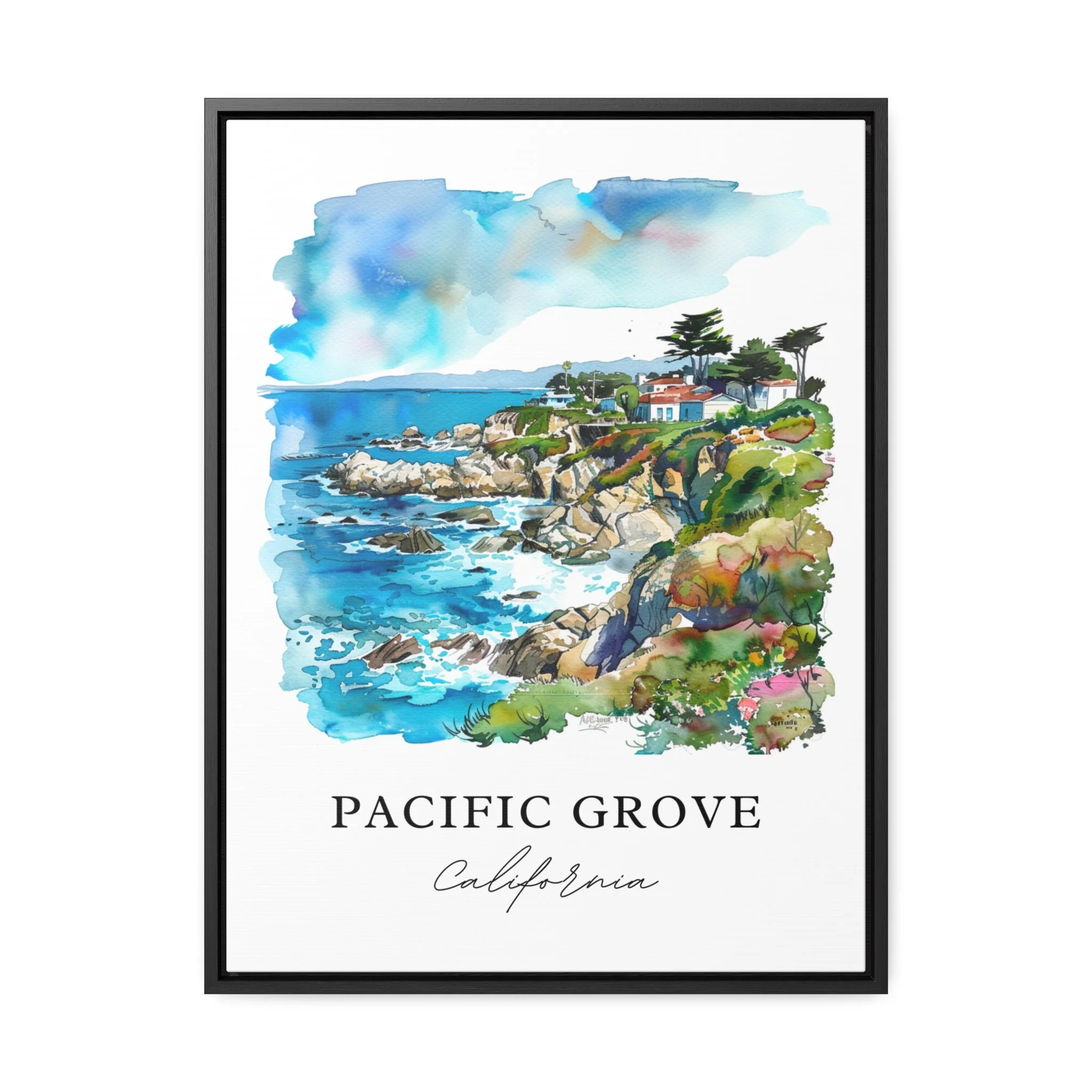 Pacific Grove, USA – Watercolor Art Print - Image 5