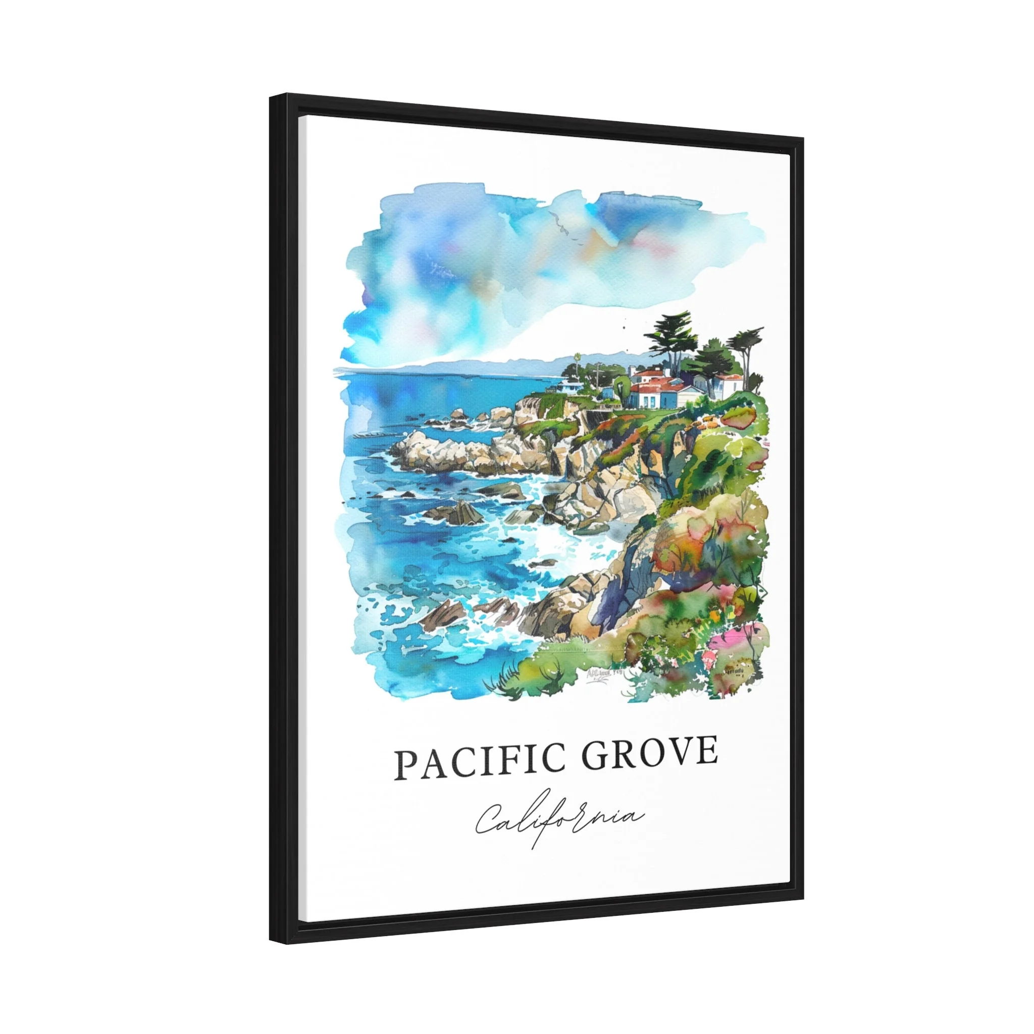 Pacific Grove, USA – Watercolor Art Print - Image 6