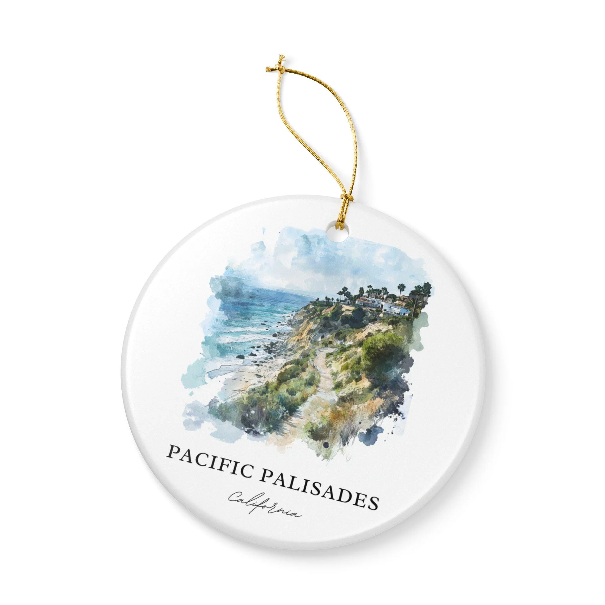 Pacific Palisades Ornament: Unique Palisades Souvenir, Pacific Palisades Xmas Decor, and Authentic SoCal Gift - Image 3