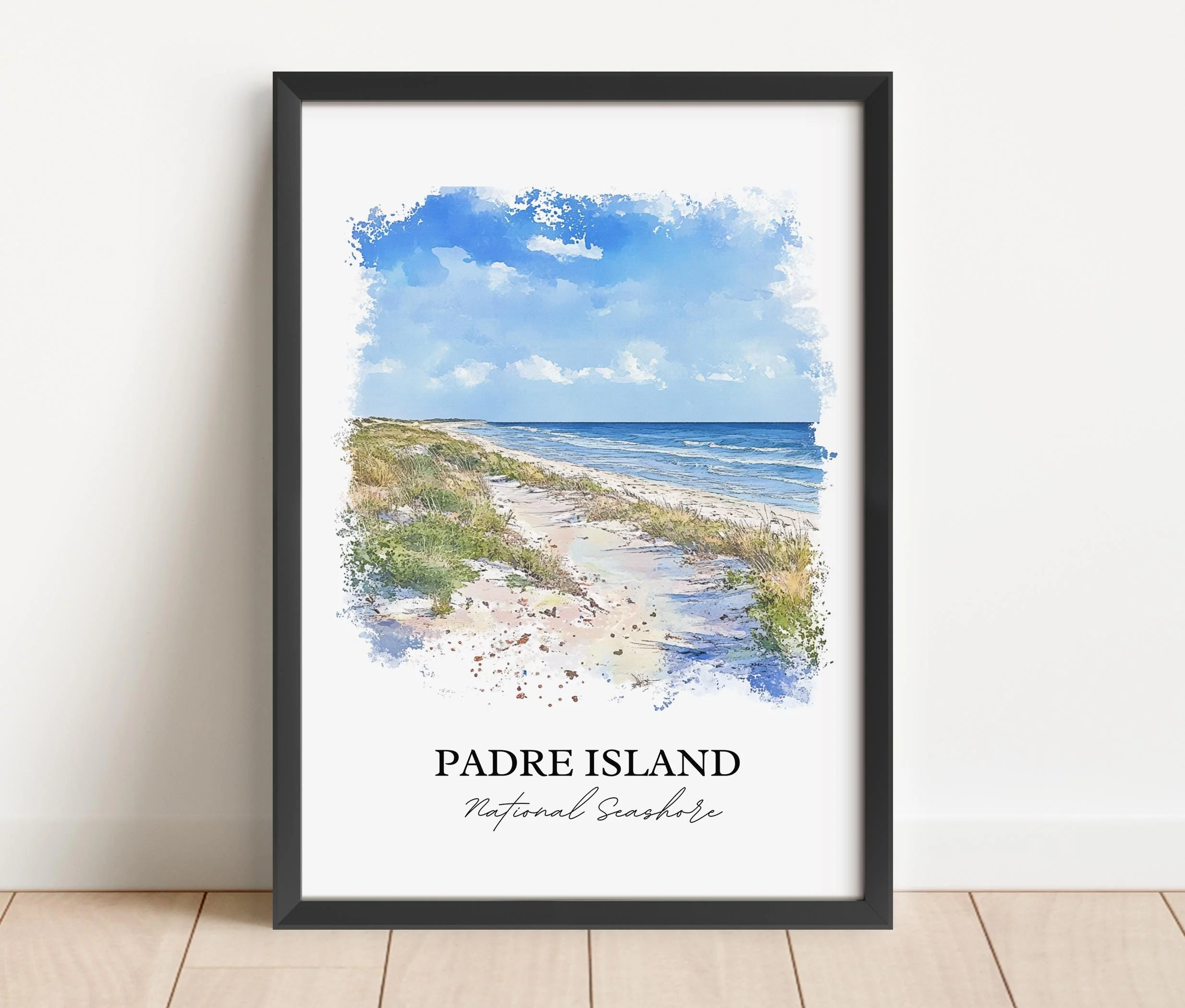 Padre Island, Texas, USA – Watercolor Art Print - Image 5
