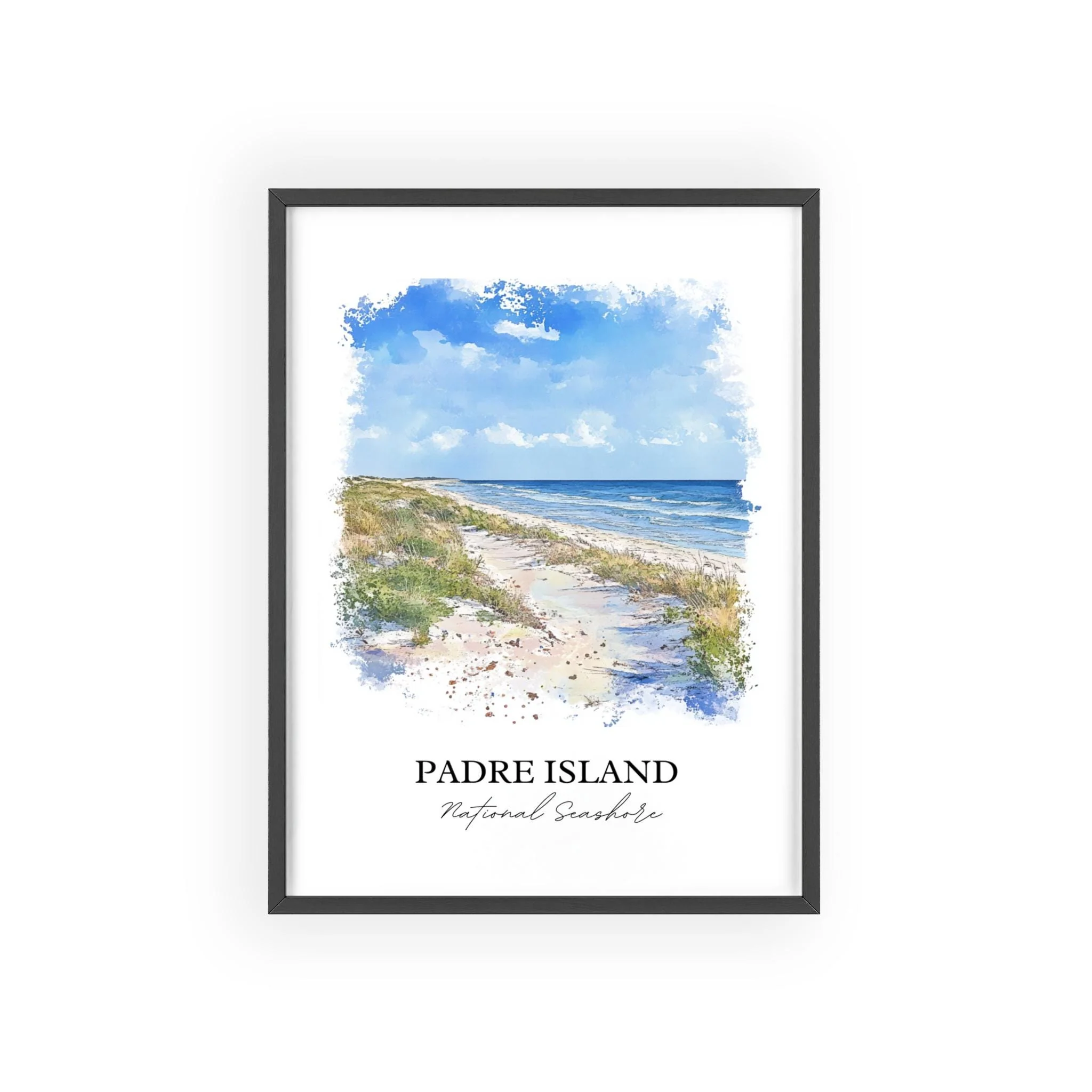 Padre Island, Texas, USA – Watercolor Art Print - Image 7