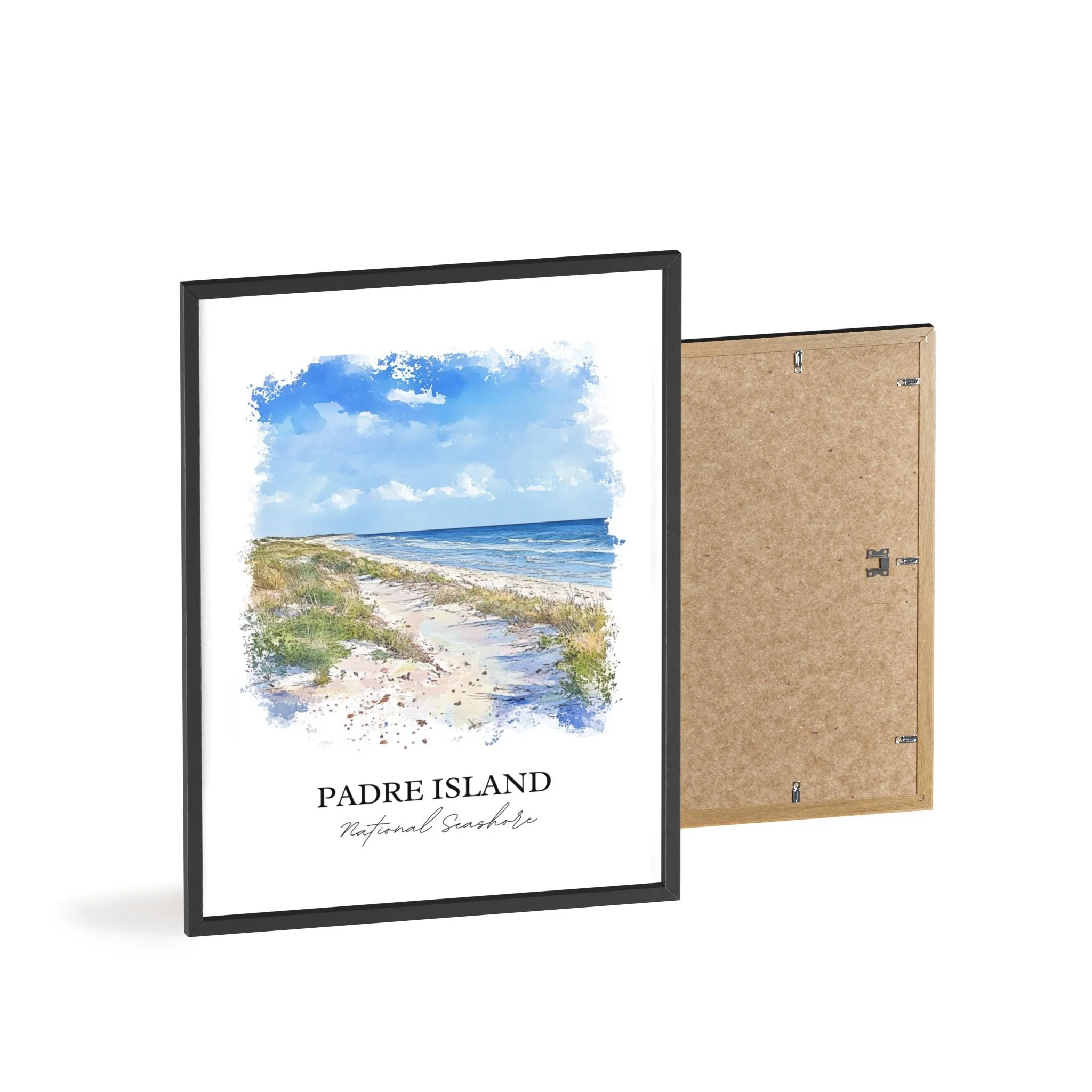 Padre Island, Texas, USA – Watercolor Art Print - Image 8