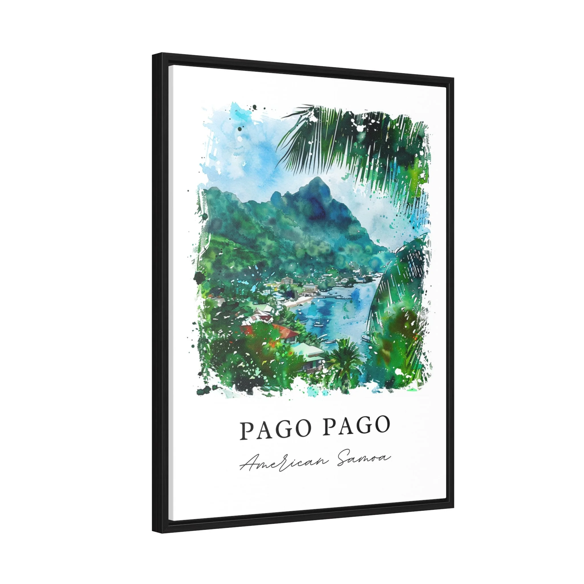Pago Pago, Papua New Guinea – Watercolor Art Print - Image 6