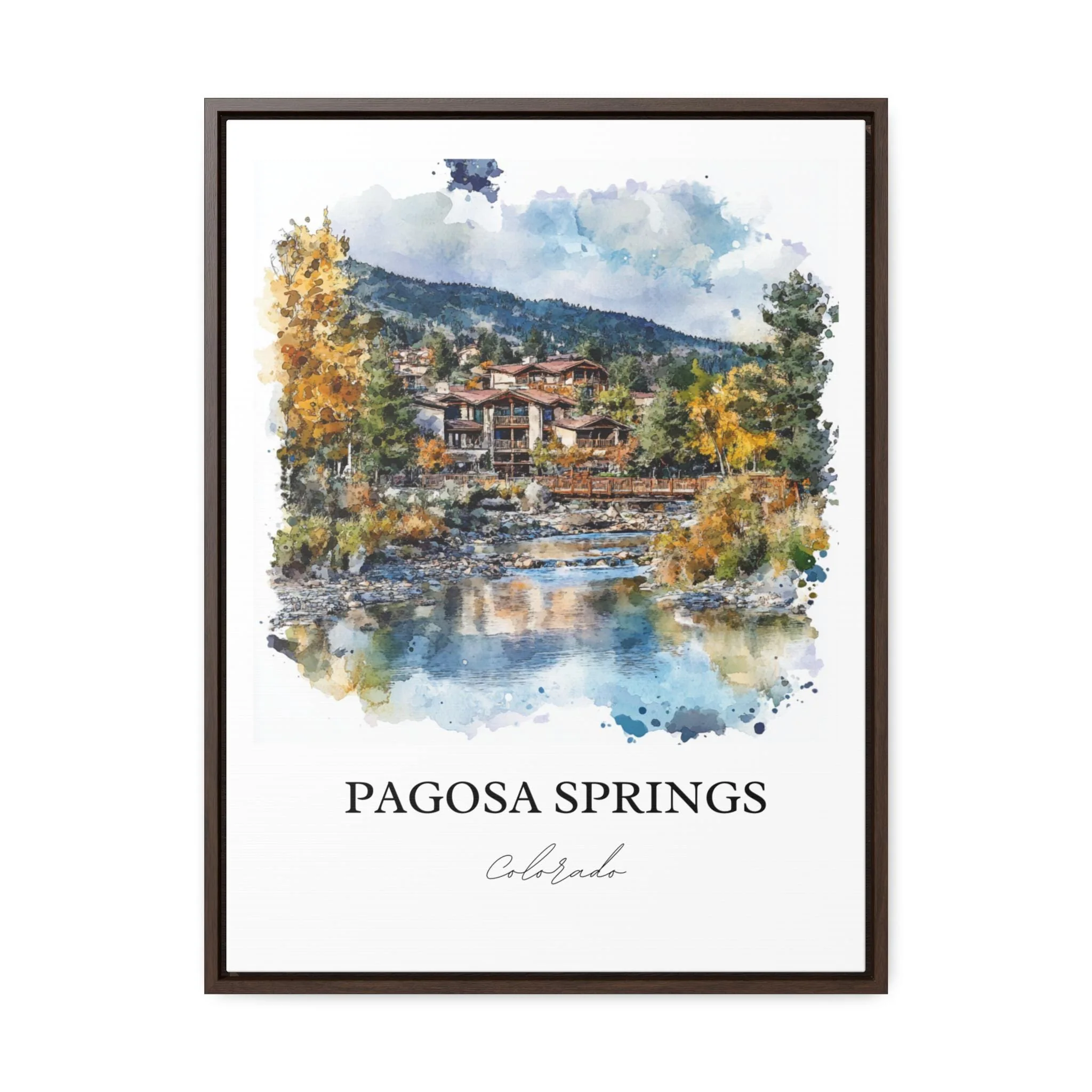 Pagosa Springs, USA – Watercolor Art Print - Image 7