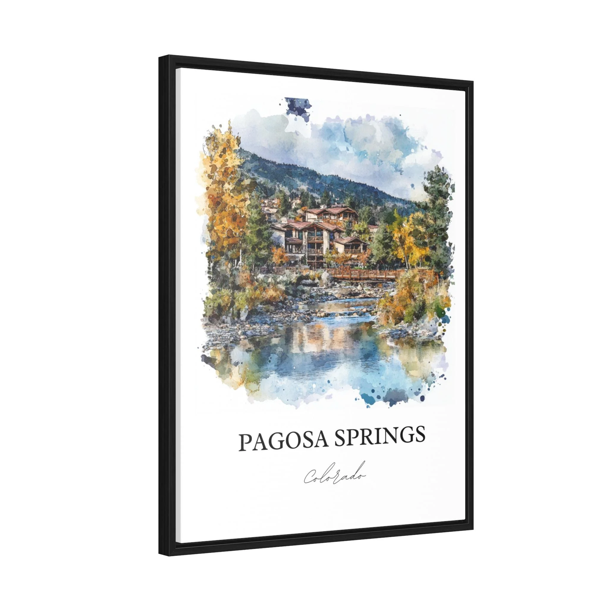 Pagosa Springs, USA – Watercolor Art Print - Image 8