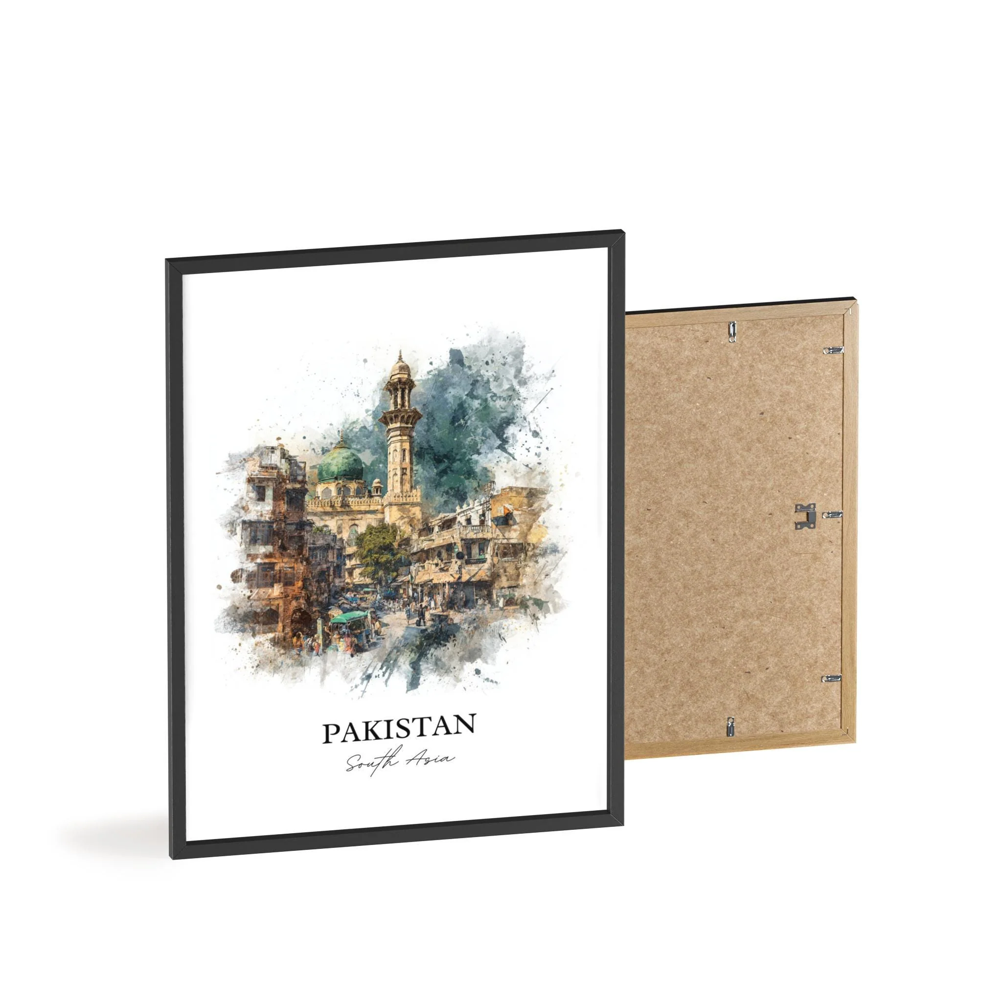 Pakistan, Pakistan – Watercolor Art Print - Image 8