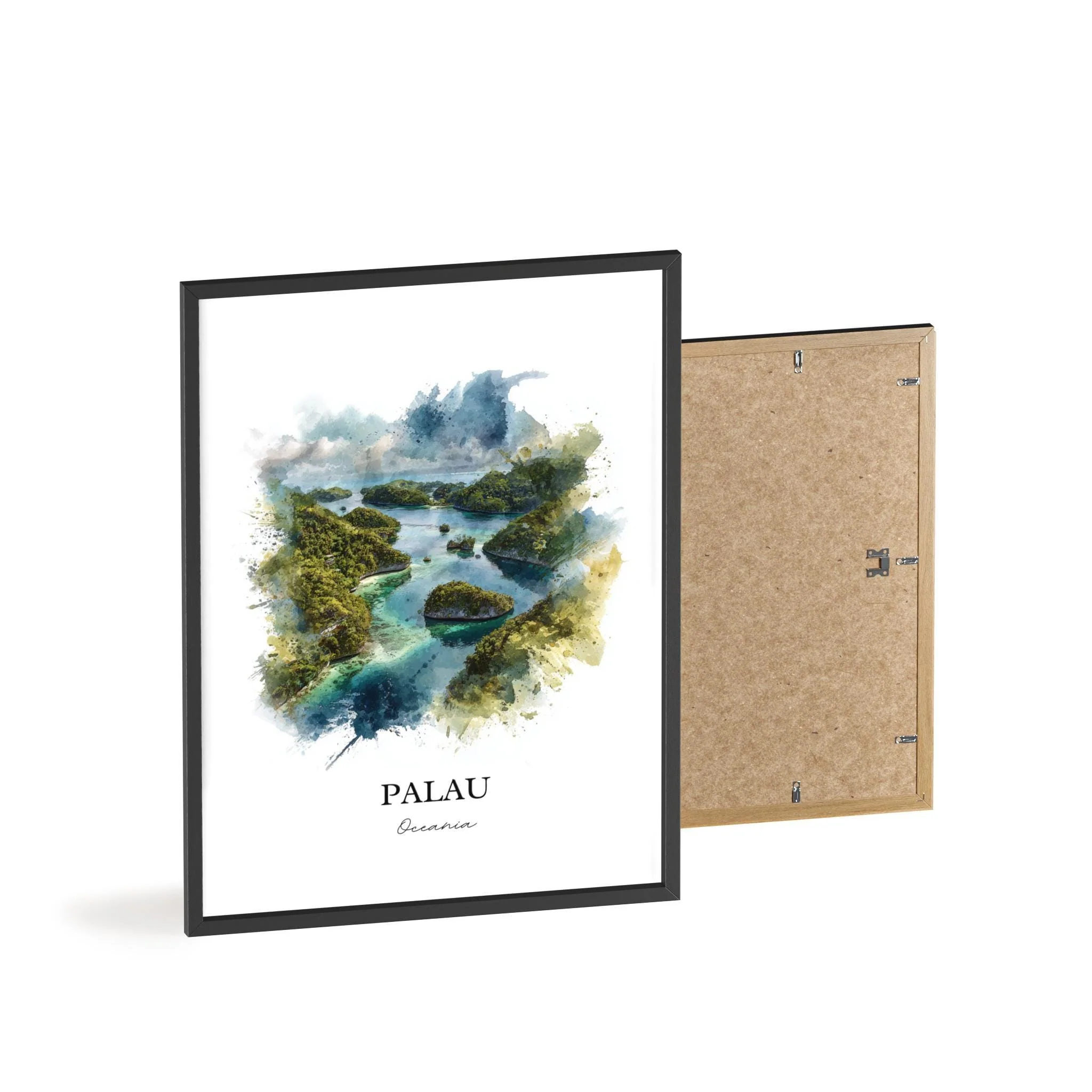 Palau, Micronesia – Watercolor Art Print - Image 8