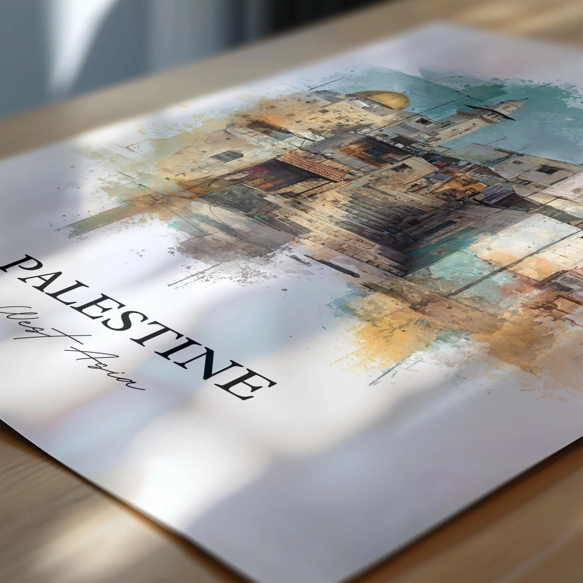 Palestine, Palestine – Watercolor Art Print - Image 2