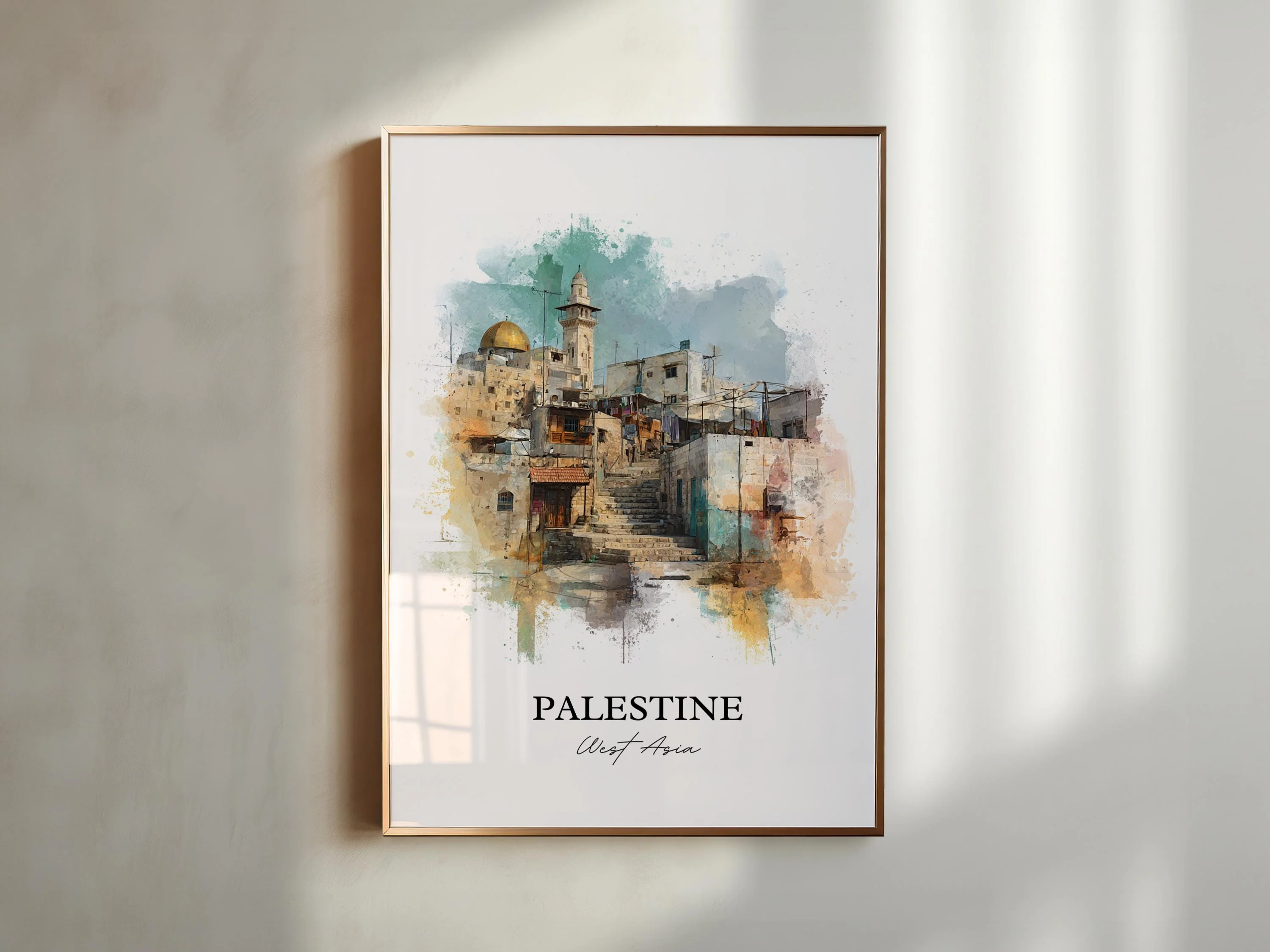 Palestine, Palestine – Watercolor Art Print - Image 3