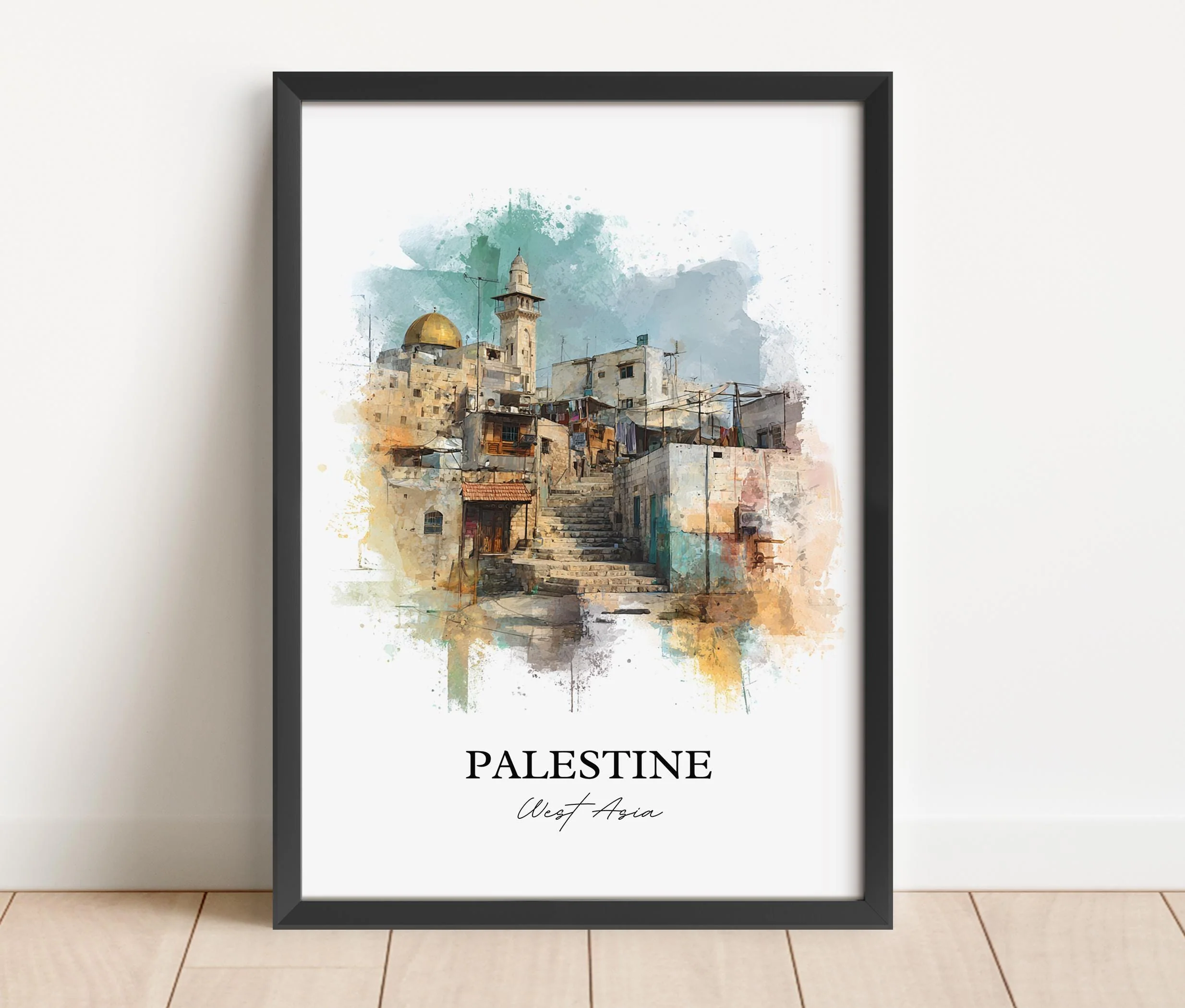 Palestine, Palestine – Watercolor Art Print - Image 6