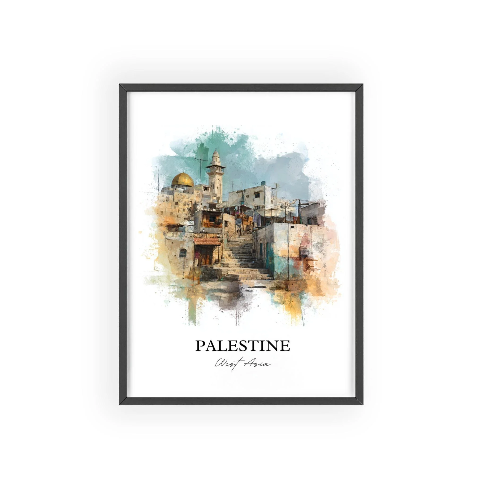 Palestine, Palestine – Watercolor Art Print - Image 7